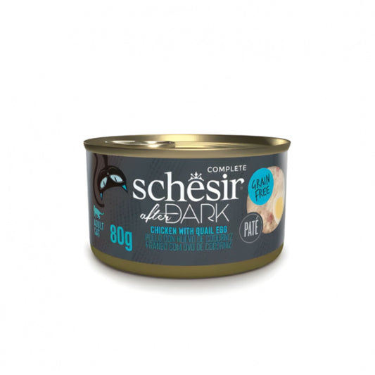 Schesir After Dark Cat Pate Chicken & Quail Egg Premium Treat - 80G