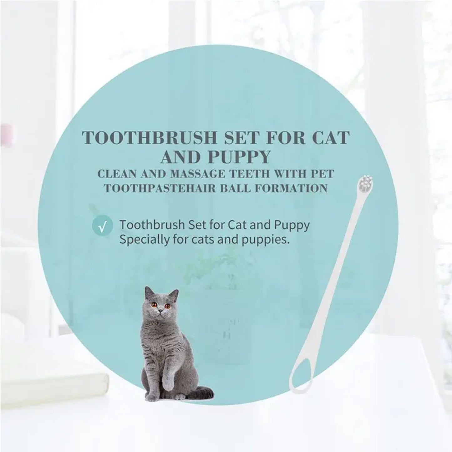 Bioline Toothbrush Set For Cats & Puppy