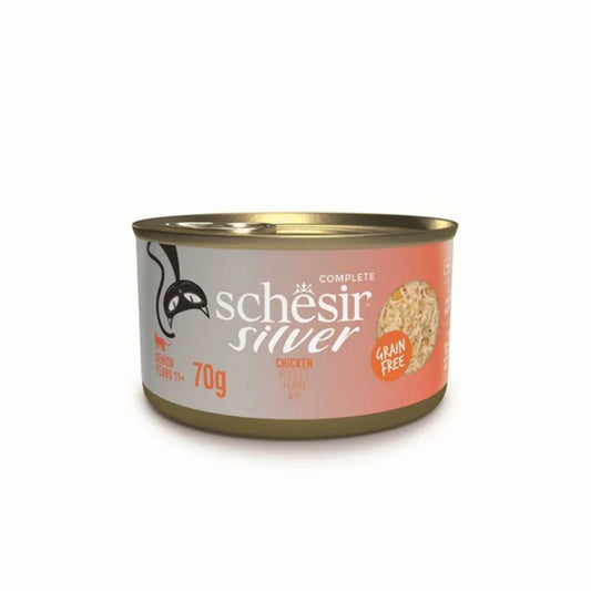 Schesir Silver Senior Cat Wholefood Chicken - 70G
