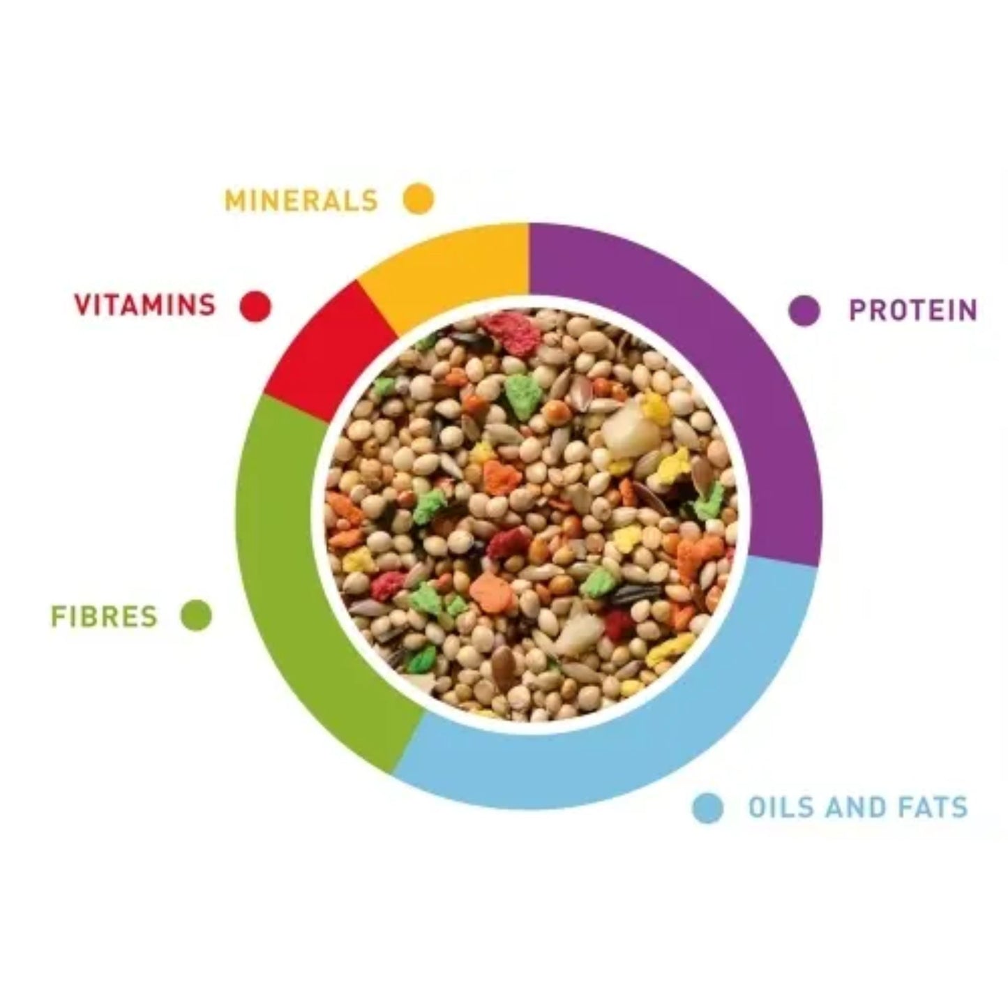 Padovan GrandMix Exotic Bird Food Esotici Seed Mix – 1kg