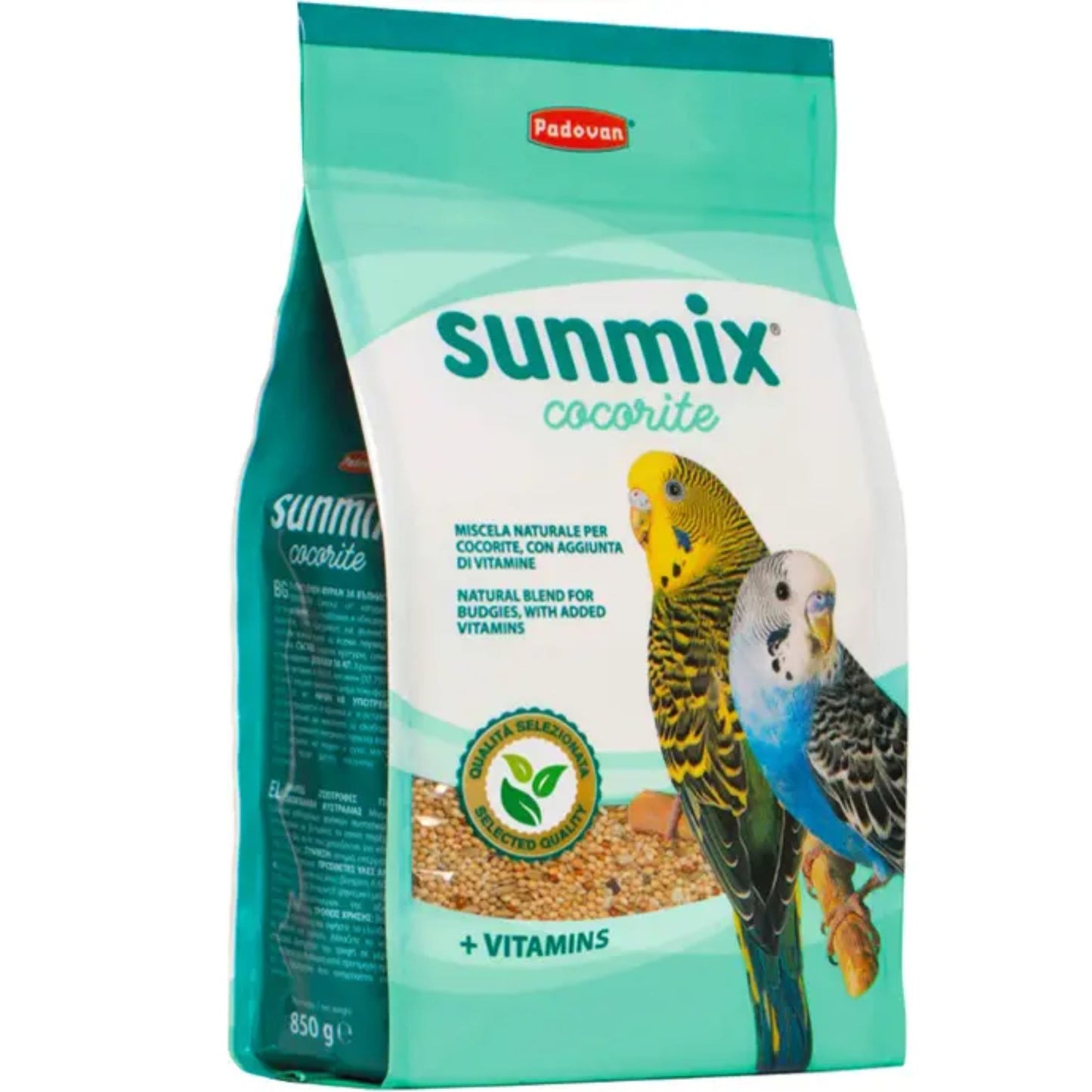 Padovan Sunmix Budgies Cocorite Food Complete Mix – 850g