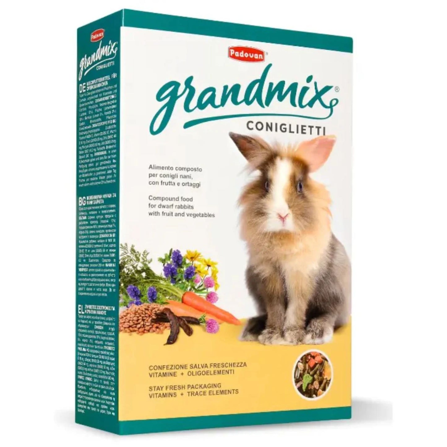 Padovan GrandMix Rabbit Diet Nutrient-Rich Coniglietti – 850g