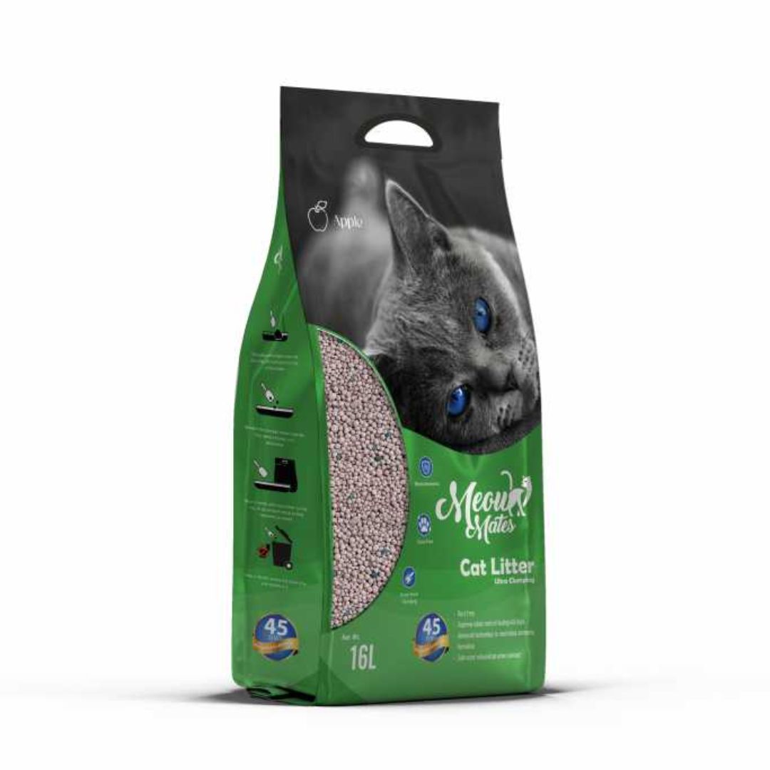 Meow Mates Bentonite Cat Litter Apple Scent - 10kg
