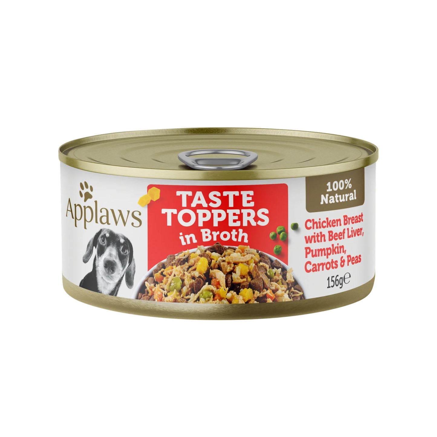 Applaws Taste Toppers Dog Wet Food In Broth With Chicken & Beef - 156g