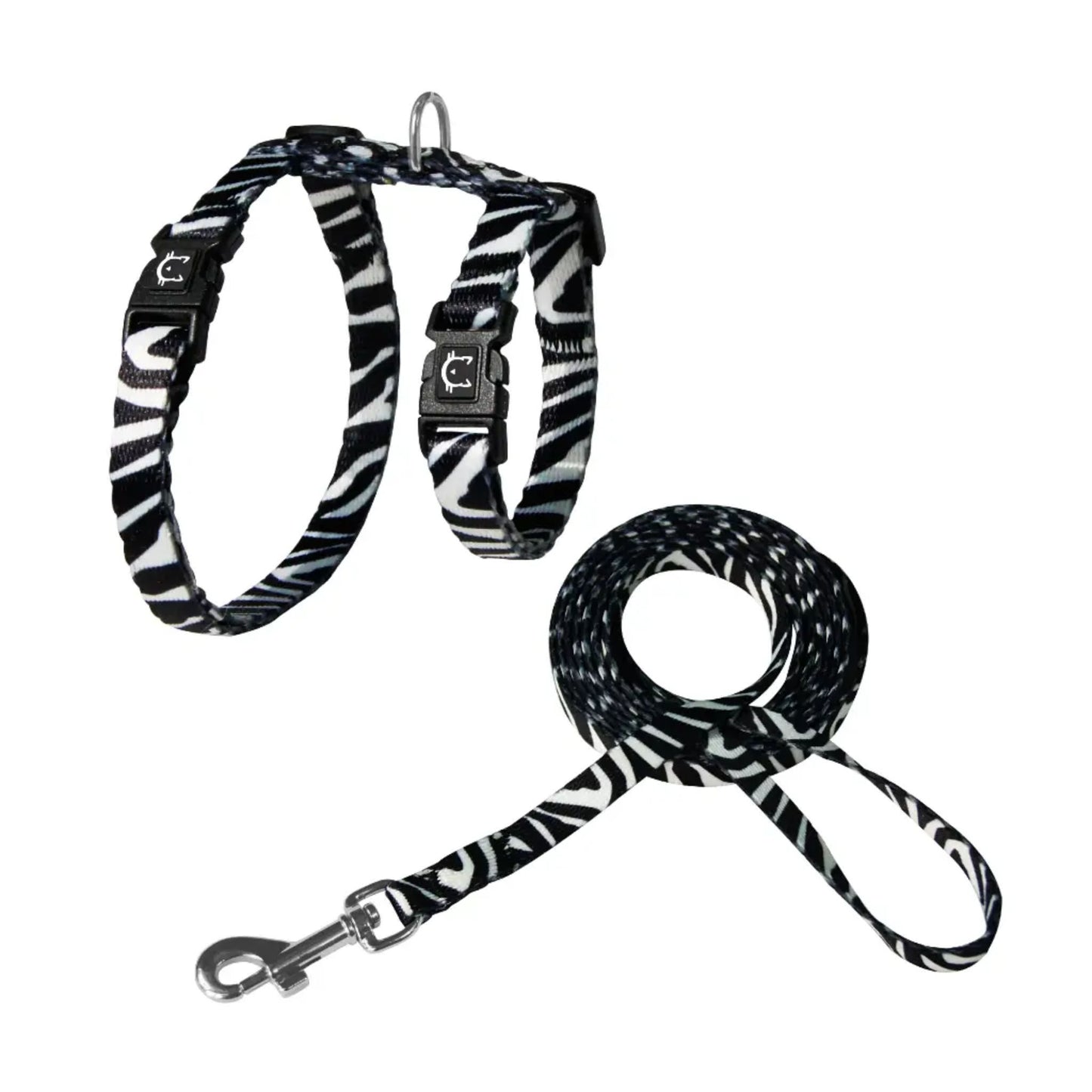 Doco Loco Cat Harness & Leash Combo With Printed Pattern Q1 DCAT202+2072 - XS/6Ft