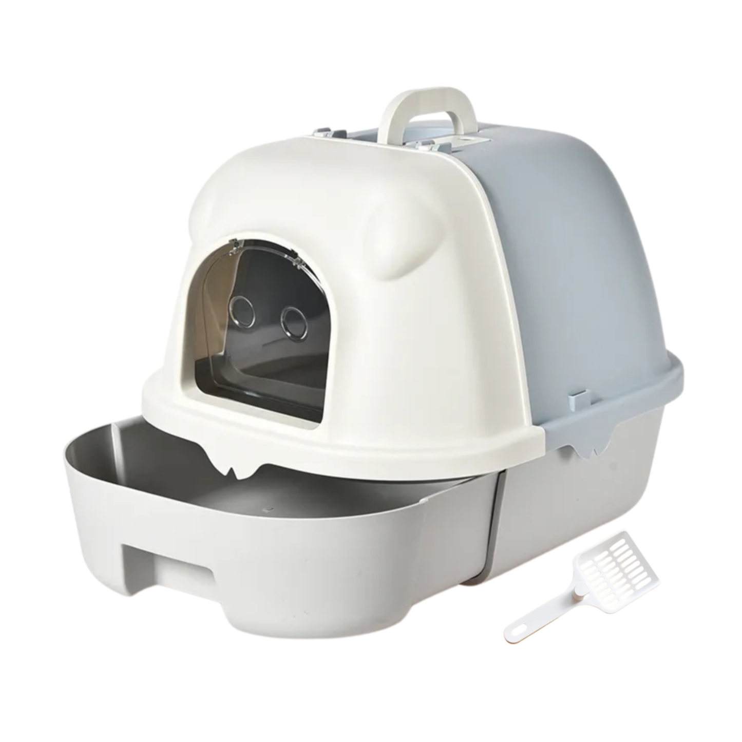 Pado Meow Cat Litter Box Blue - 53x41x38cm