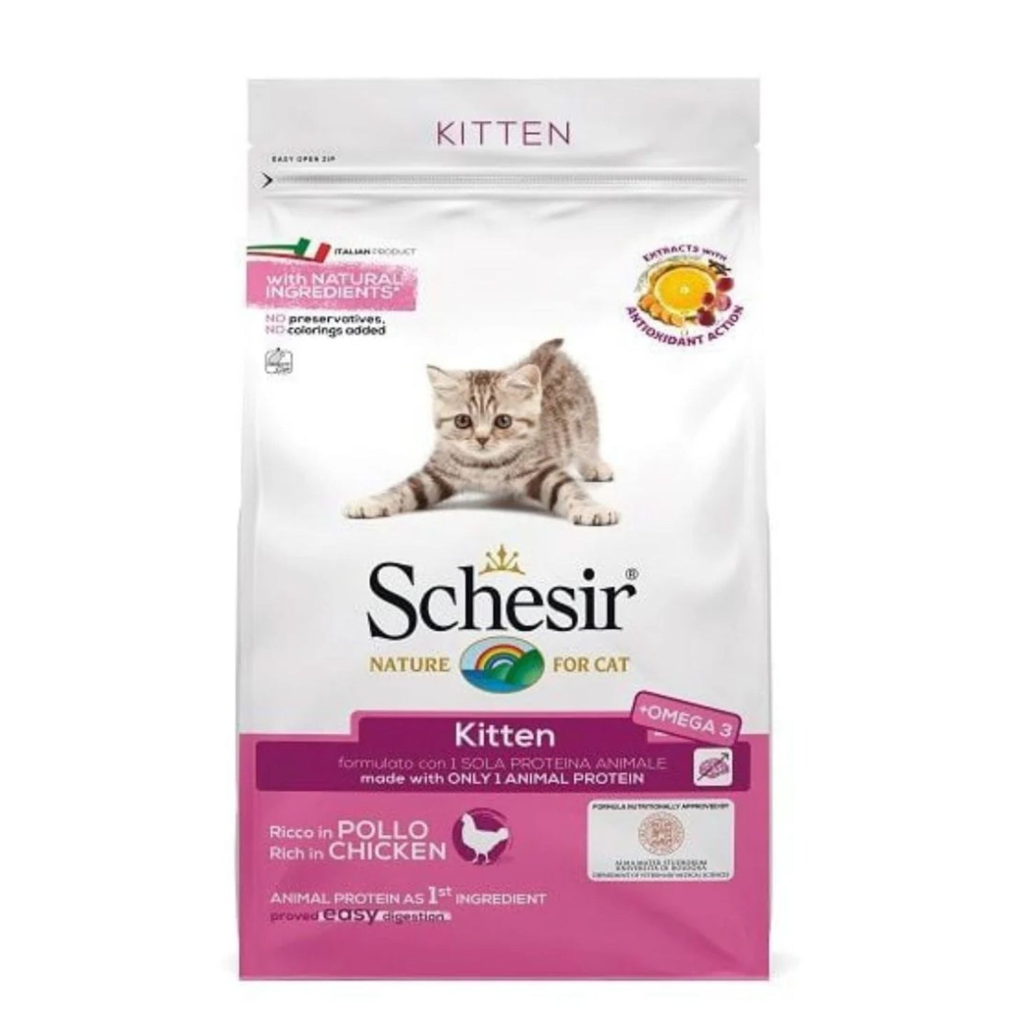 Schesir Kitten Dry Food In Chicken - 400G
