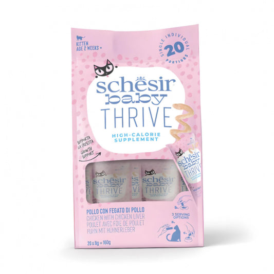 Schesir Baby Thrive Mousse Kitten Chicken Wet Food - 20X8G
