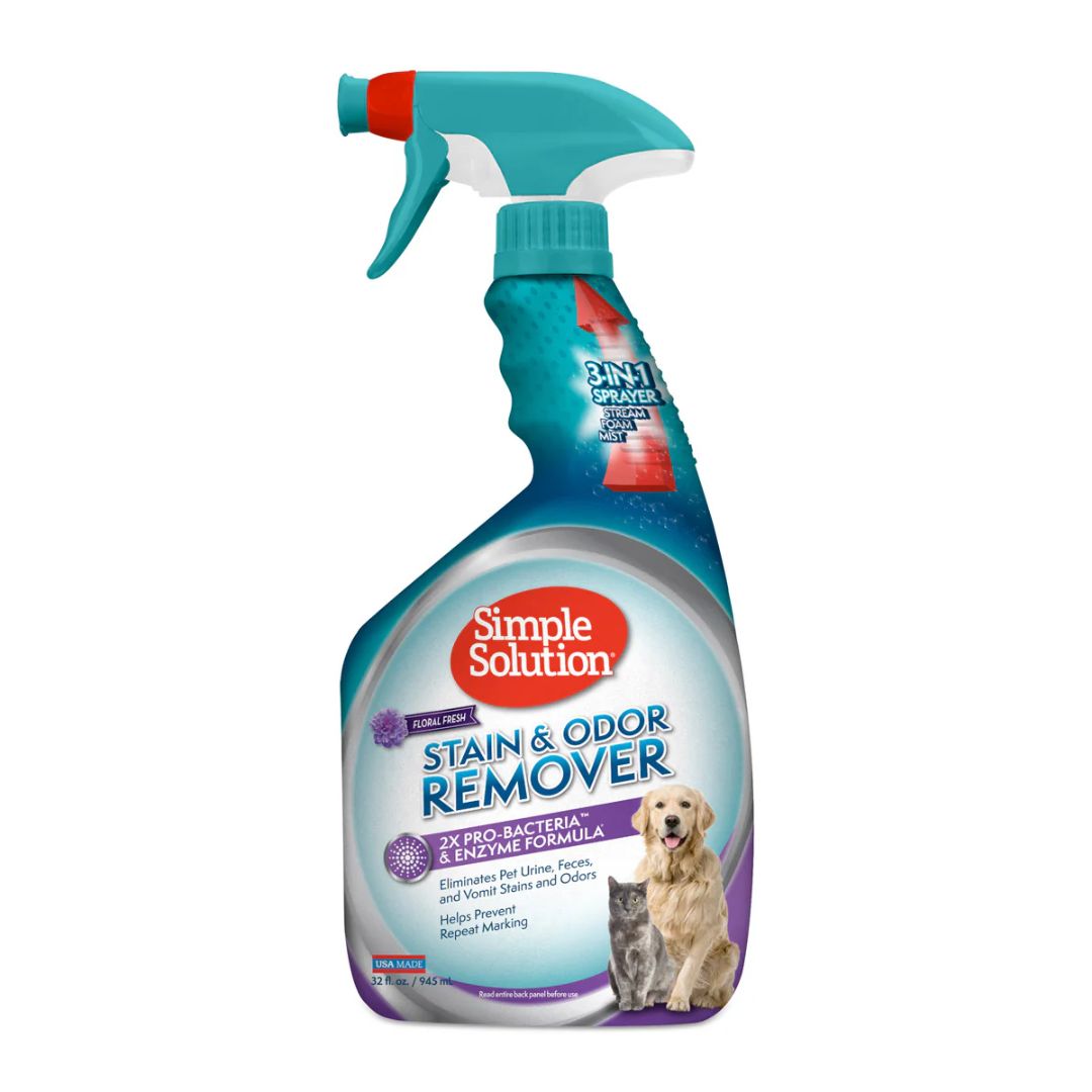 Simple Solution Floral Stain & Odor Remover Enzyme Pet Cleaner - 945ml