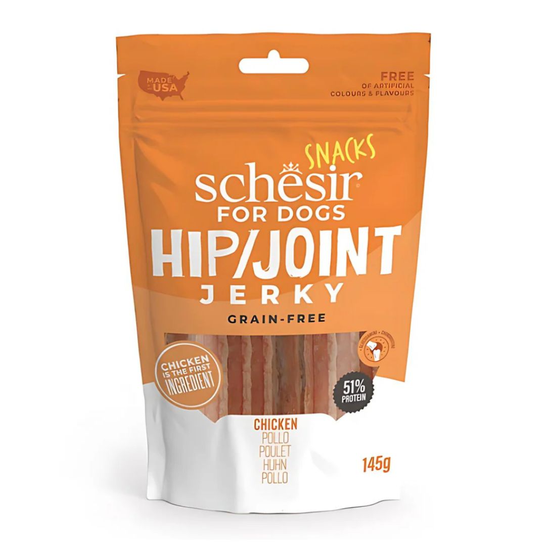 Schesir Dog Jerky Grain-Free Hip & Joint Chicken - 145G