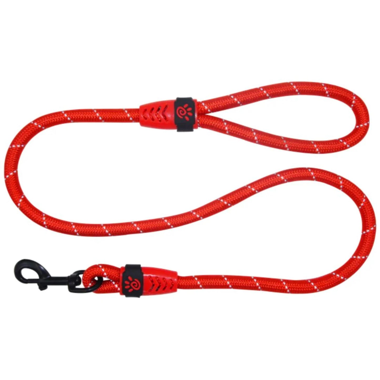 Doco Reflective Rope Dog Leash with Plastic Handle Loop - 4Ft 1/2 Width