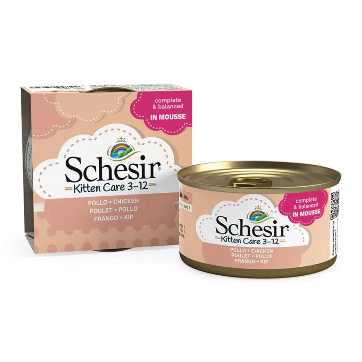 Schesir Kitten Mousse Chicken Wet Food - 85G