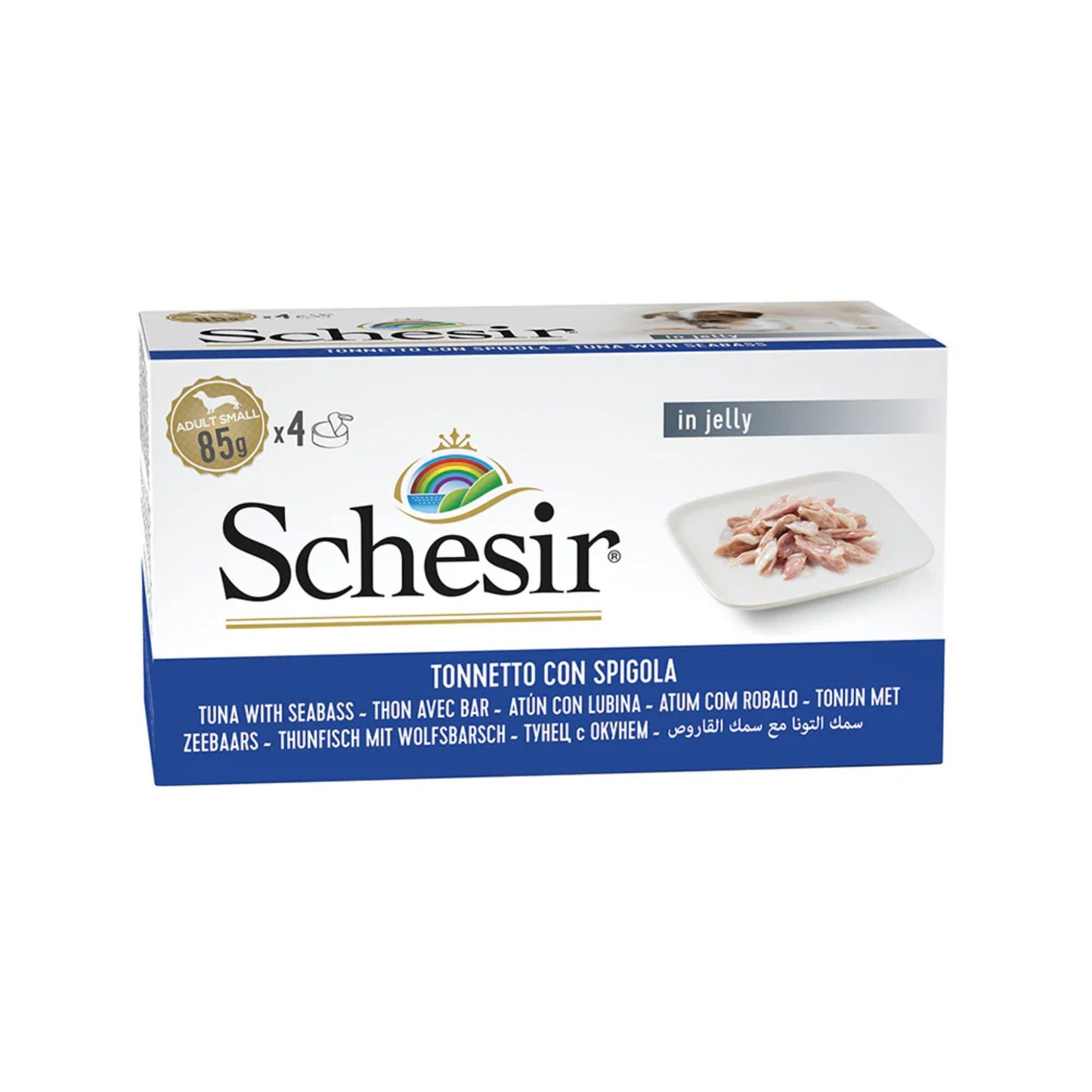 Schesir Dog Wet Food Tuna With Seabass - 340G