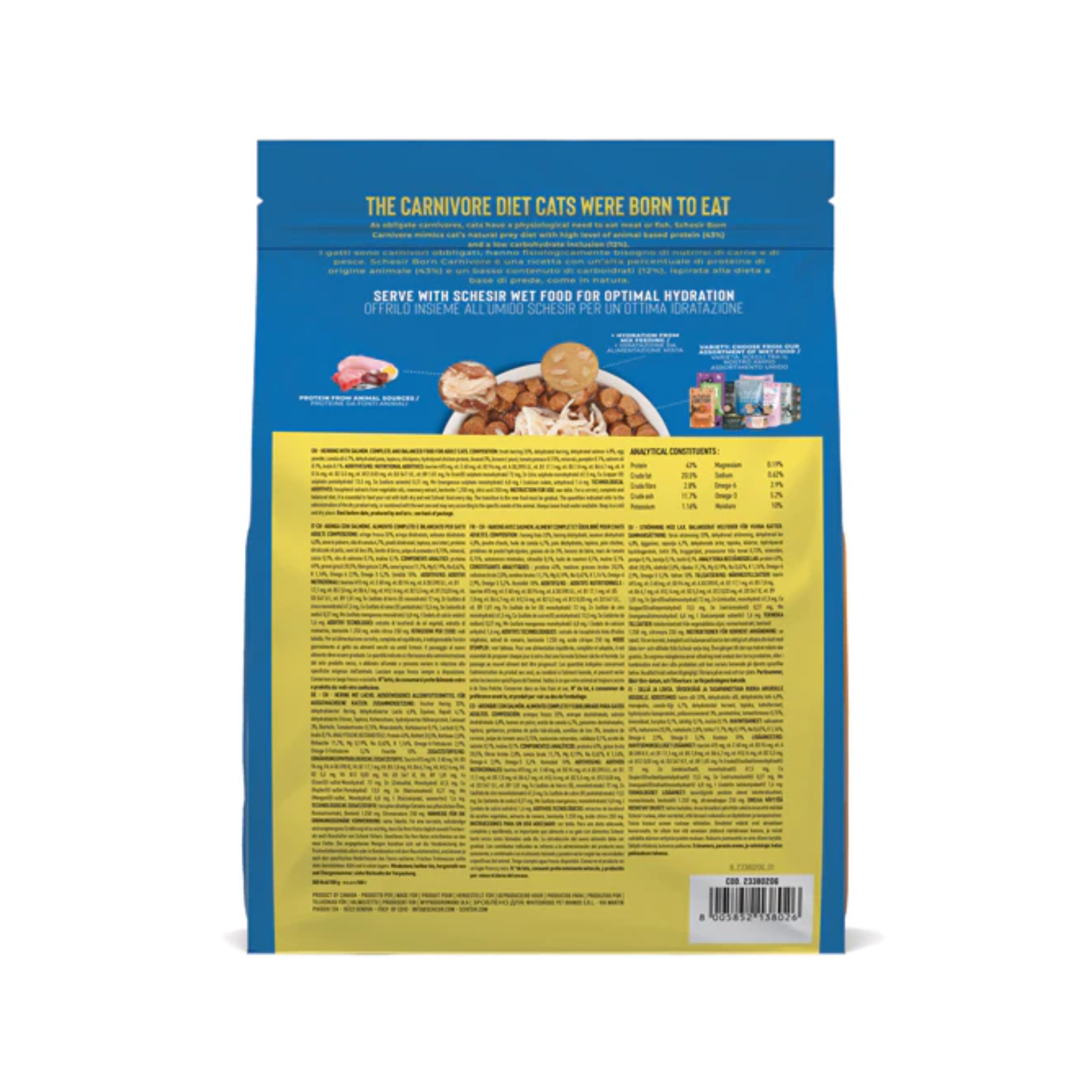 Schesir Dry Food For Cat Herring With Salmon - 255g
