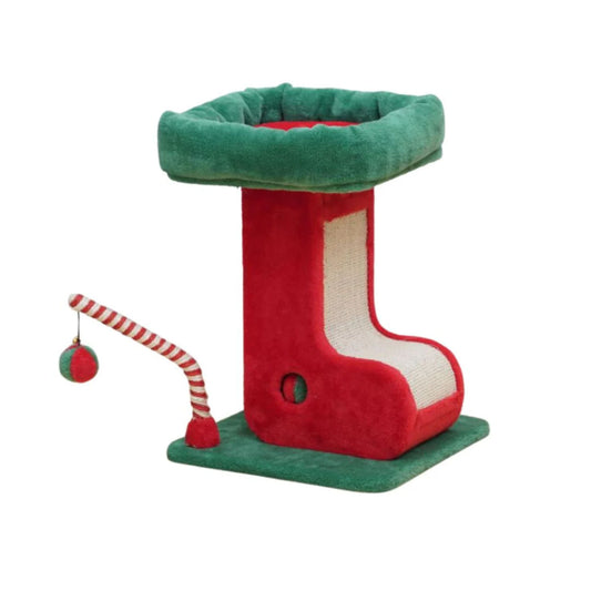 Catry Cat Tower With Scratcher - 35x35x47cm