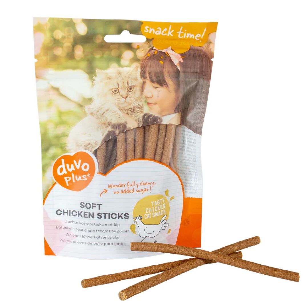Duvo+ Soft Chicken Sticks For Cat – 50g