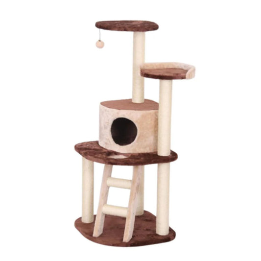 Catry Cat Tower With Scratcher - 50x50x120cm