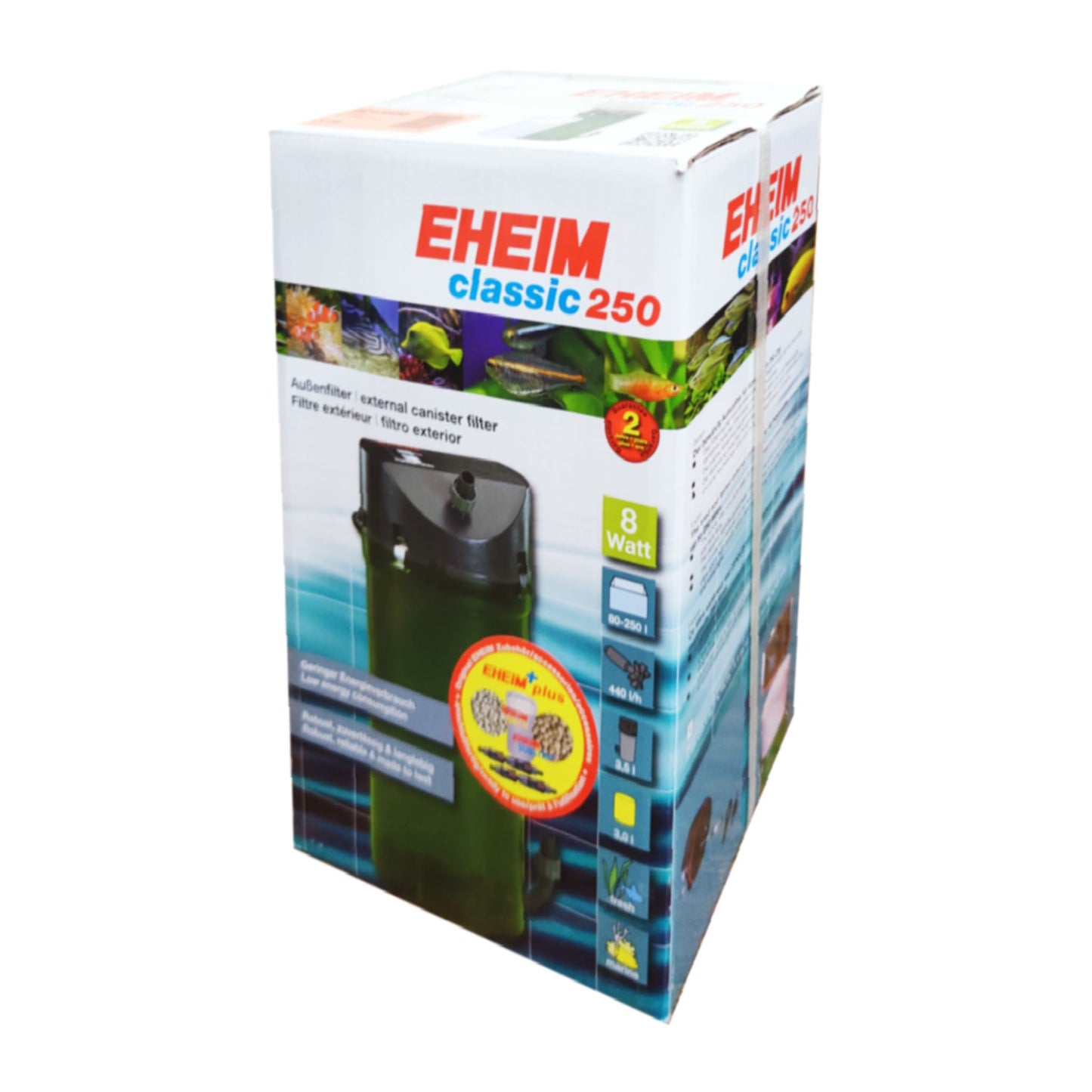 Eheim Classic 250 External Filter With Substrat Pro & Mech Media