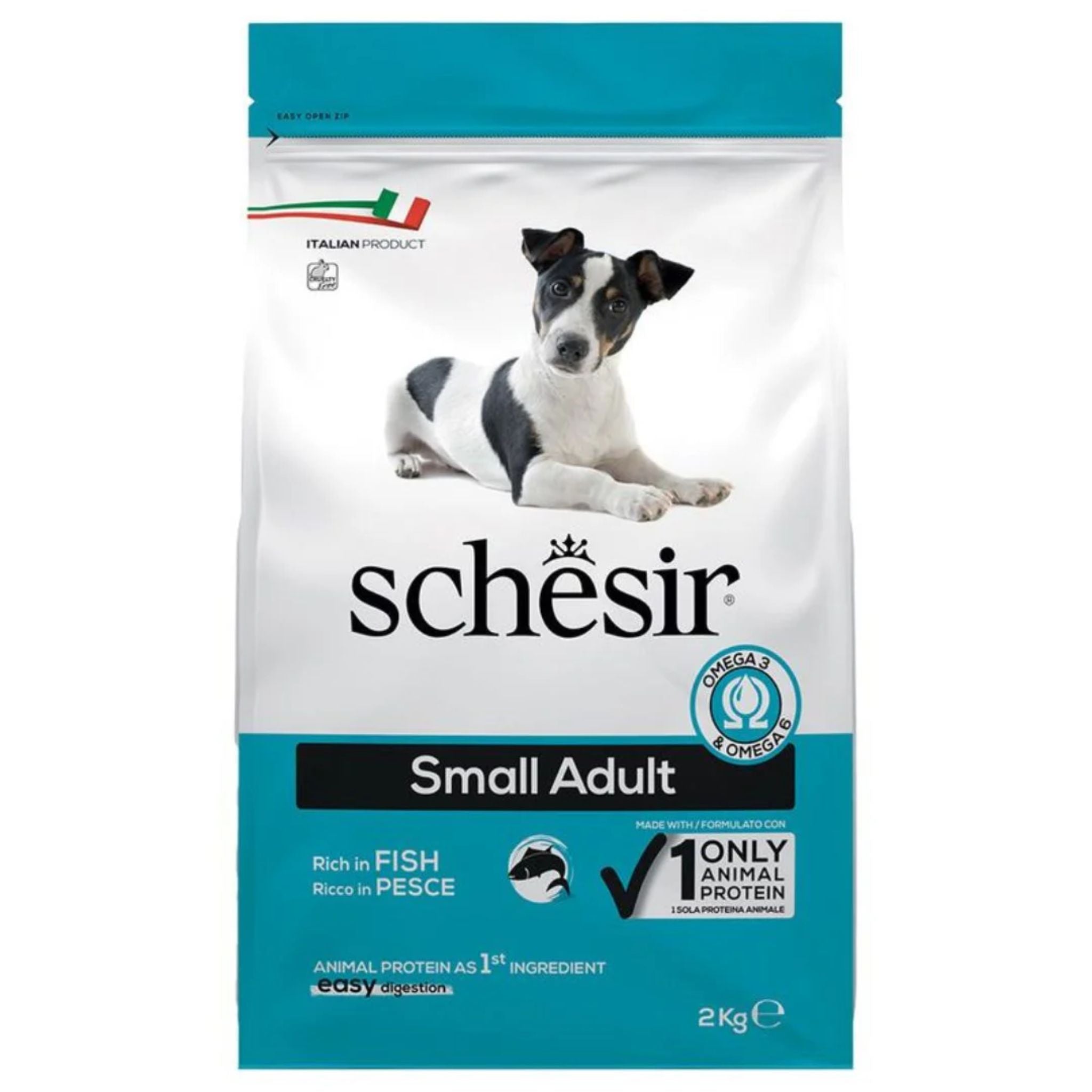 Schesir Small Adult Fish Dry Dog Food - 2kg