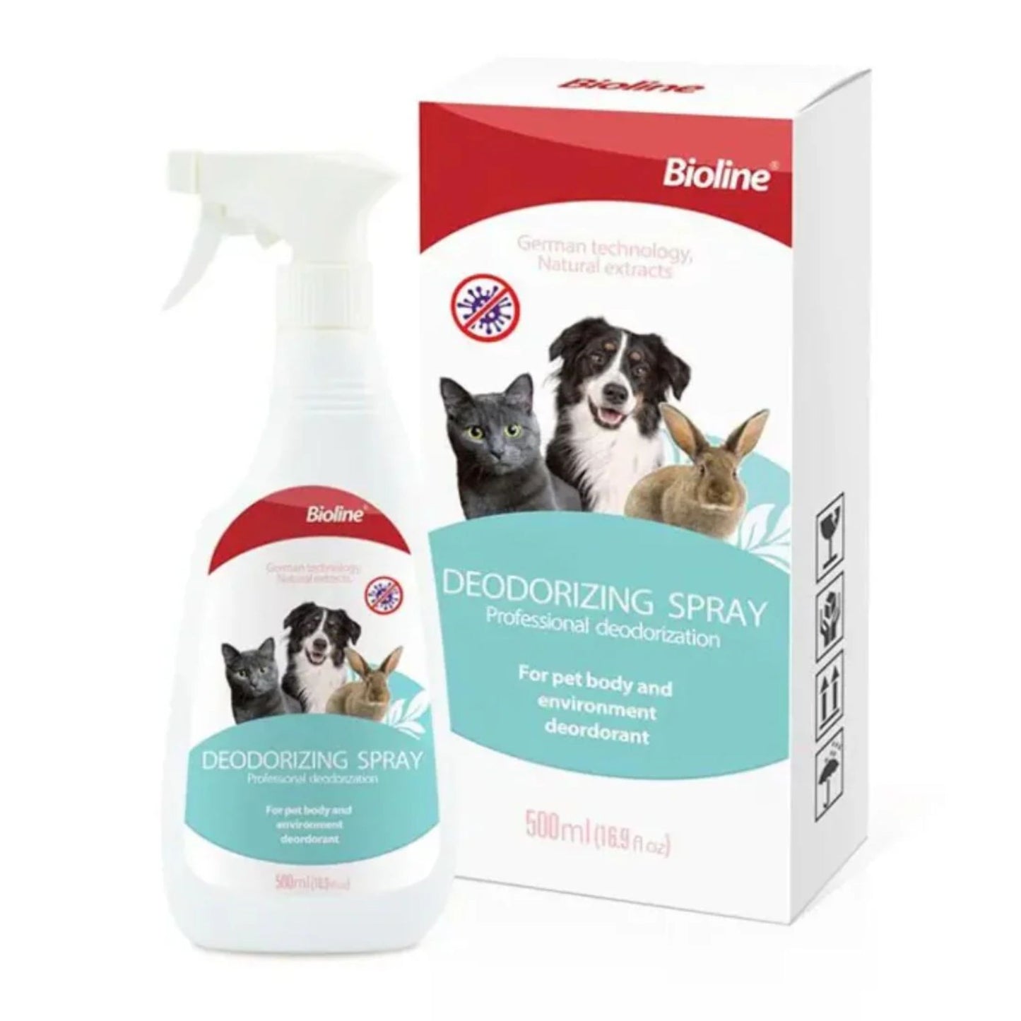 Bioline Long-Lasting Freshness Deodorizing Spray For Pets - 500ml