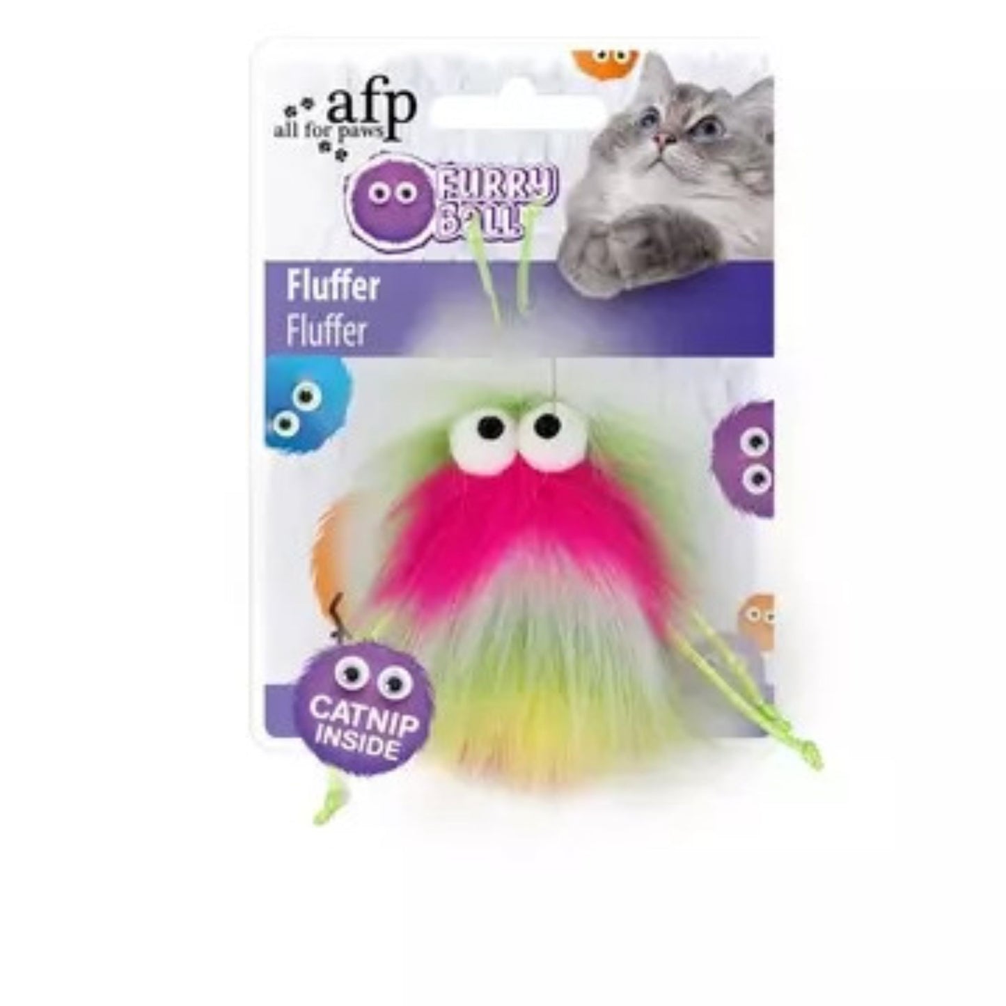All For Paws Fluffer Cat Toy - Pink