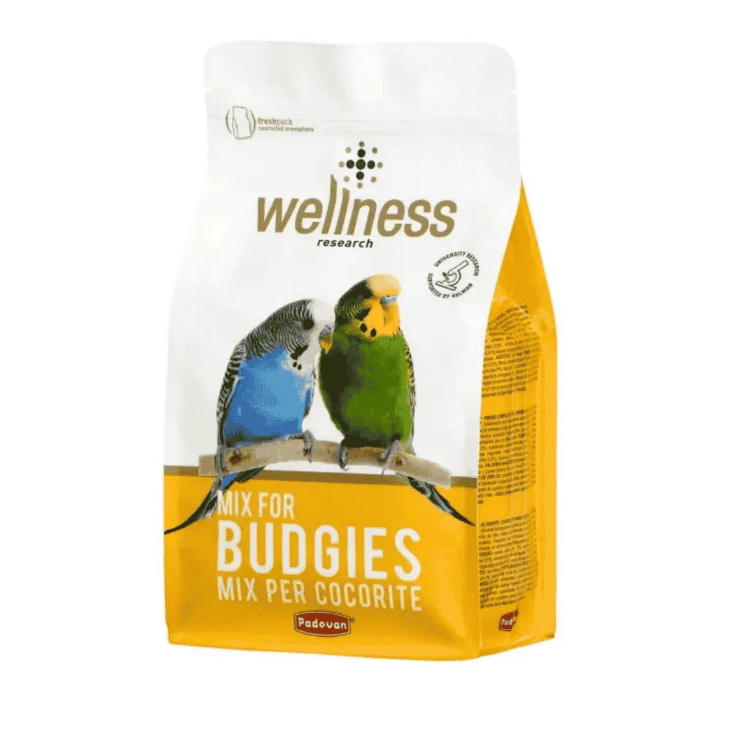 Padovan Wellness Budgies Food Balanced Nutrition Mix – 1kg