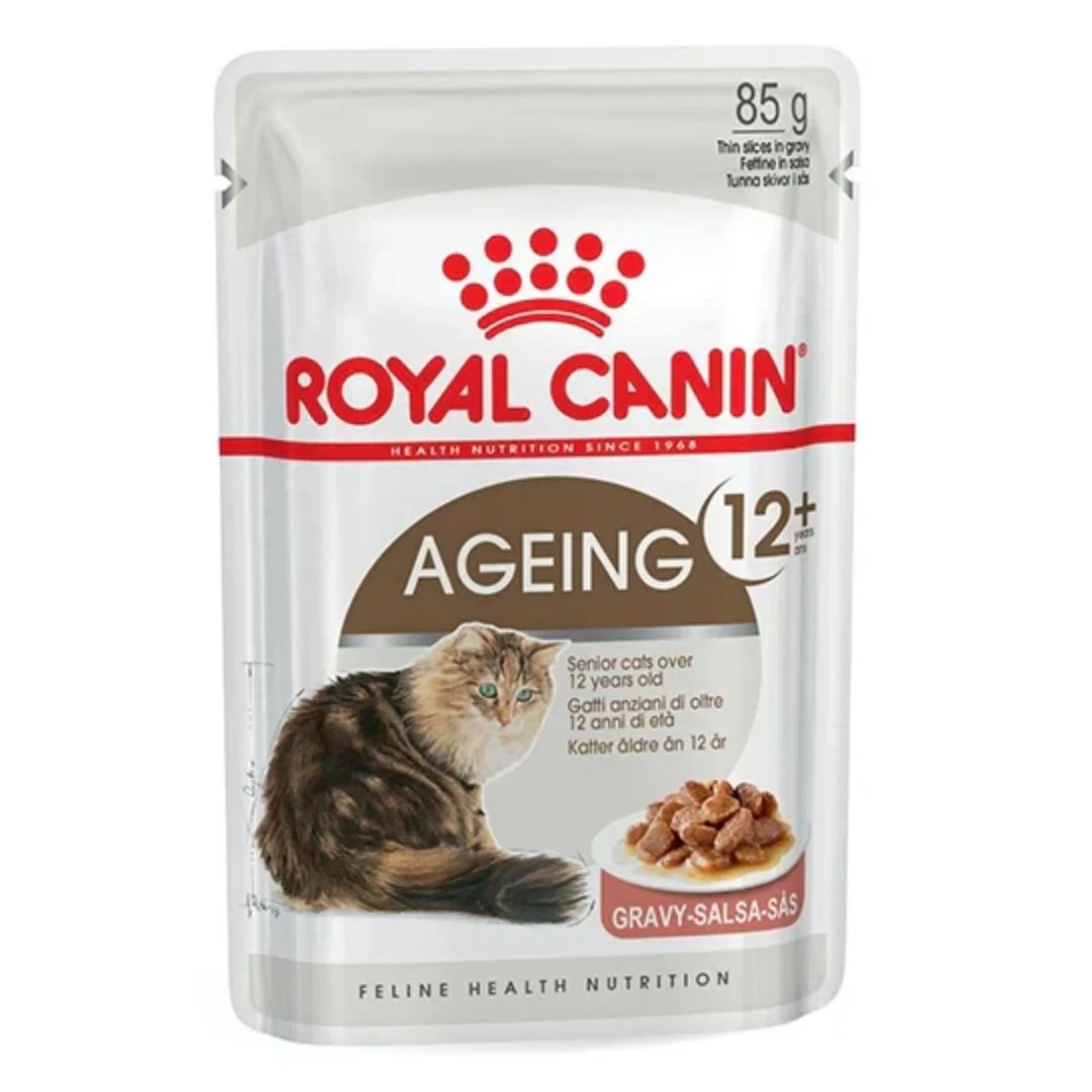 Royal Canin Feline Health Nutrition Ageing 12+ Gravy Cat Wet Food - 12X85G