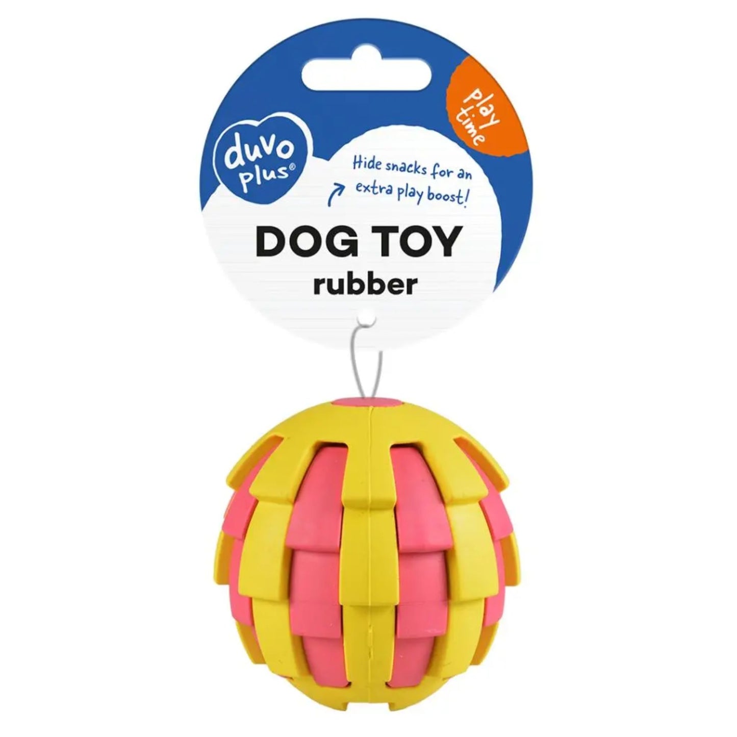Duvo+ Rubber Pitahaya Dispenser Ball Dog Toy – 6.5cm, Multicolour