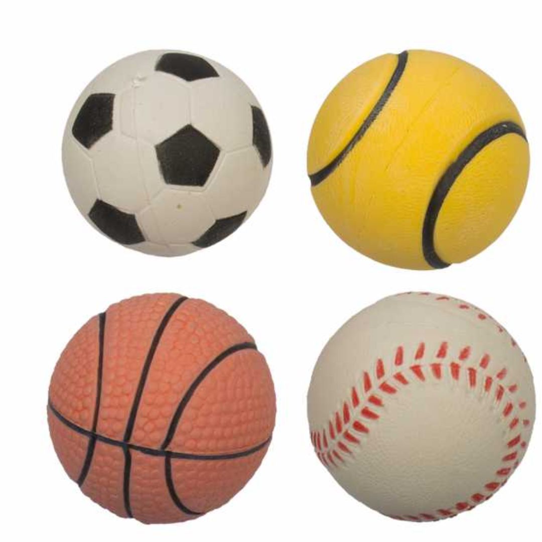 Duvo+ Rubber Neon Ball Mix Dog Toy - Ø3.5cm