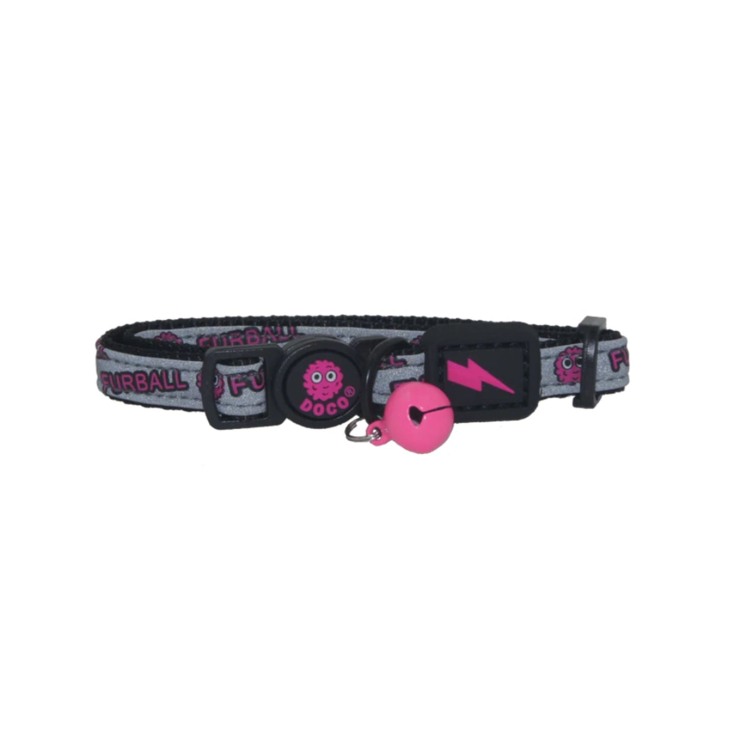 Doco Reflective Cat Collar DCAT011 - Pink/XS