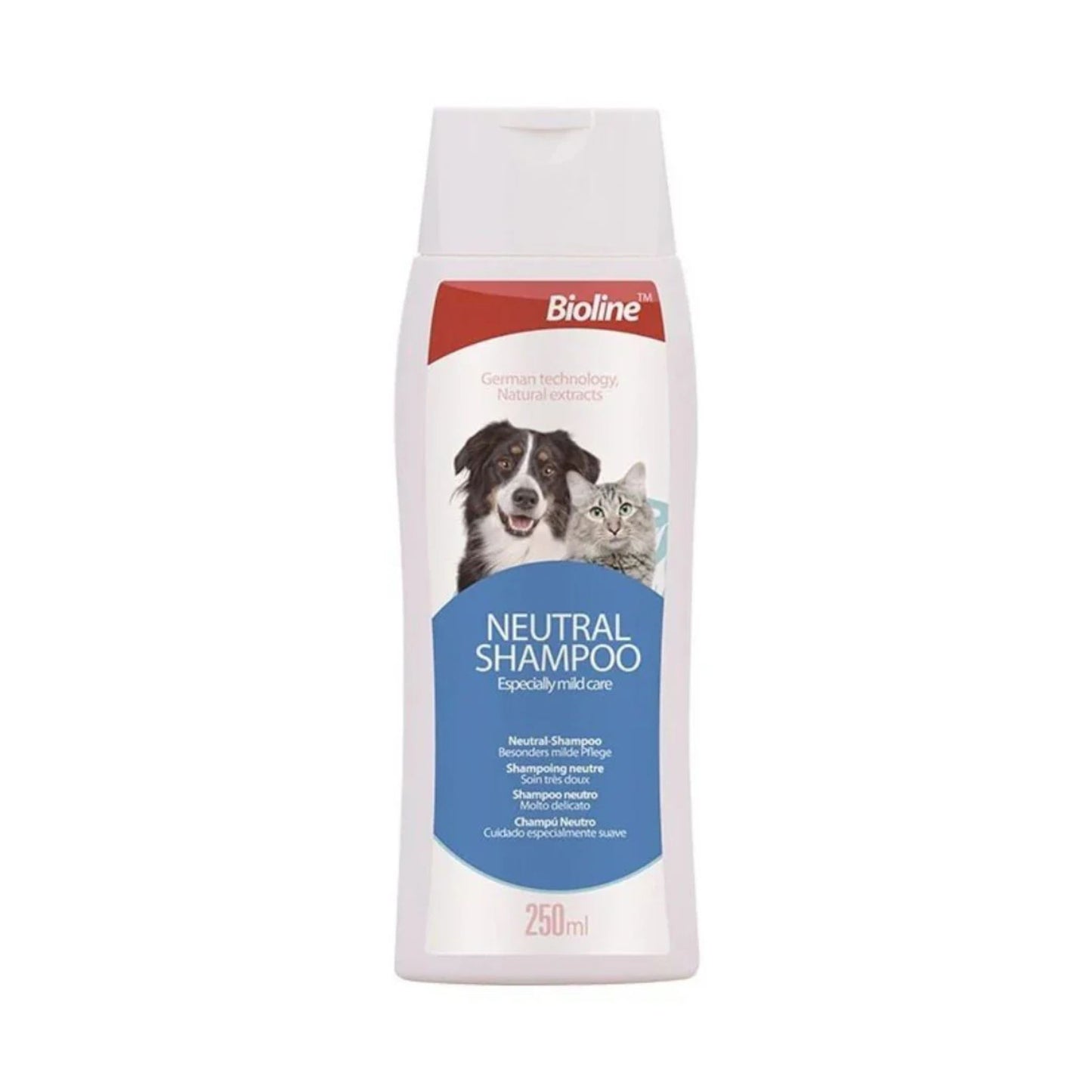 Bioline Neutral Shampoo For Pets Gentle Daily Use Formula