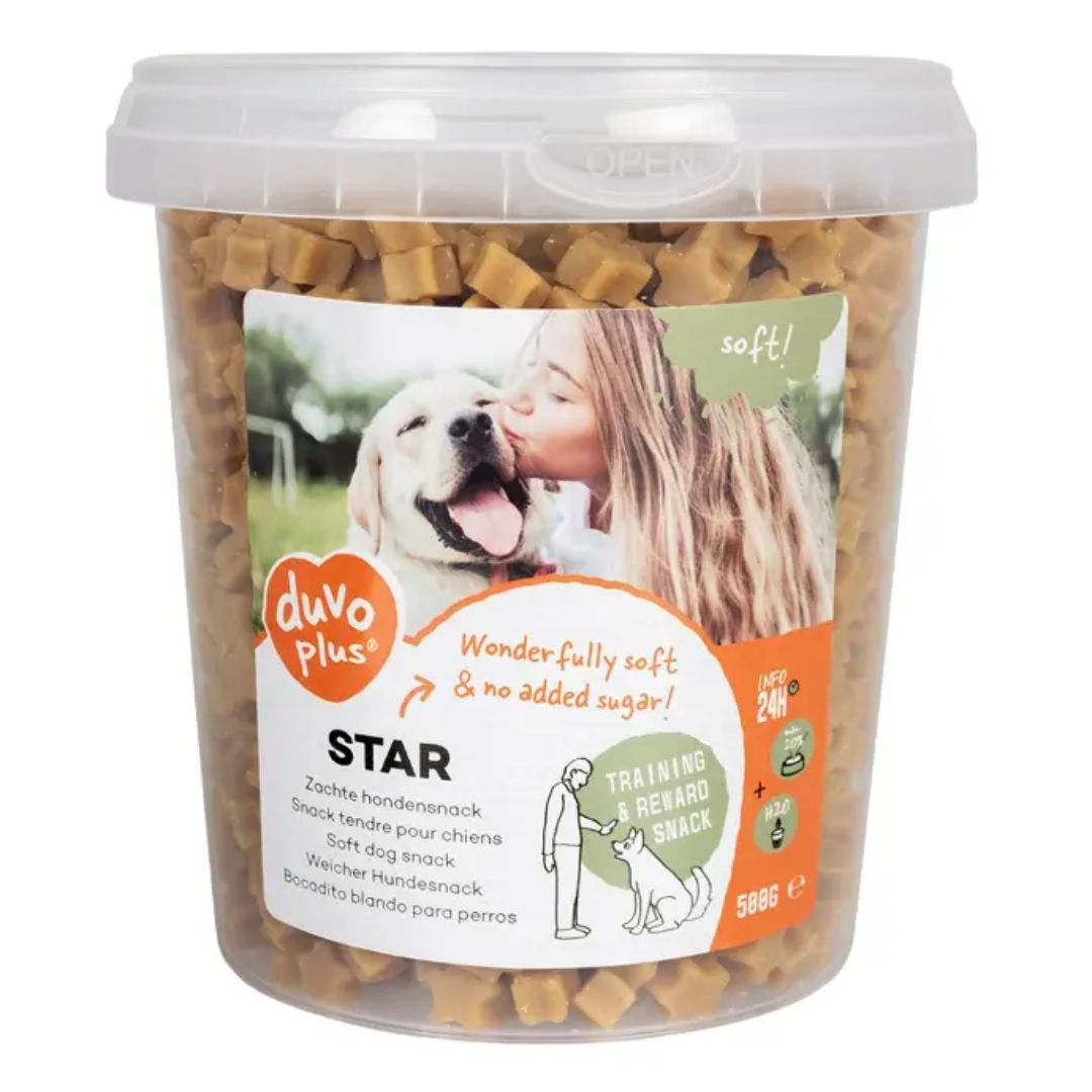 Duvo+ Soft Chews 500G – Star Flavor Soft Dog Treats