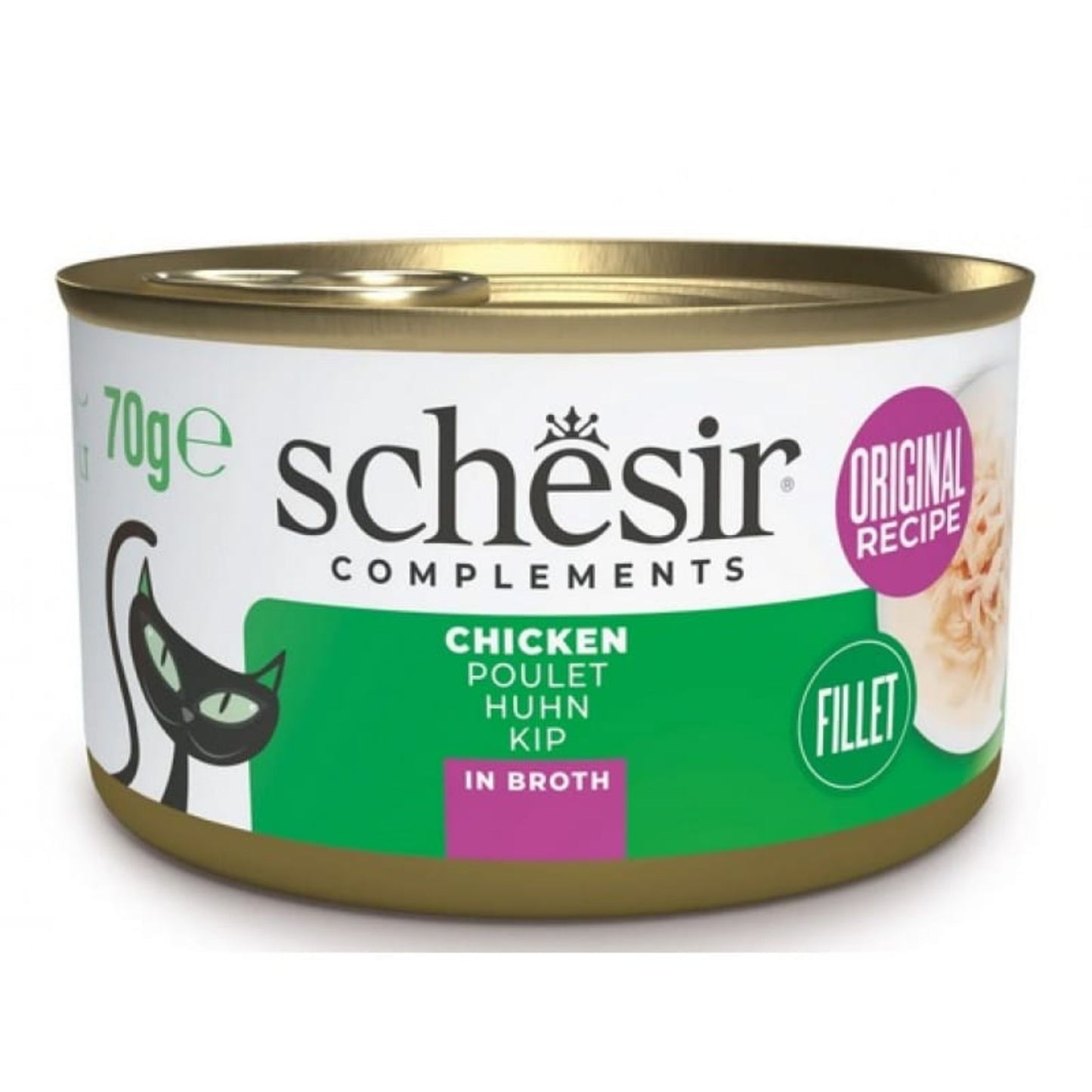 Schesir Cat Can Broth-Wet Food Chicken - 70G