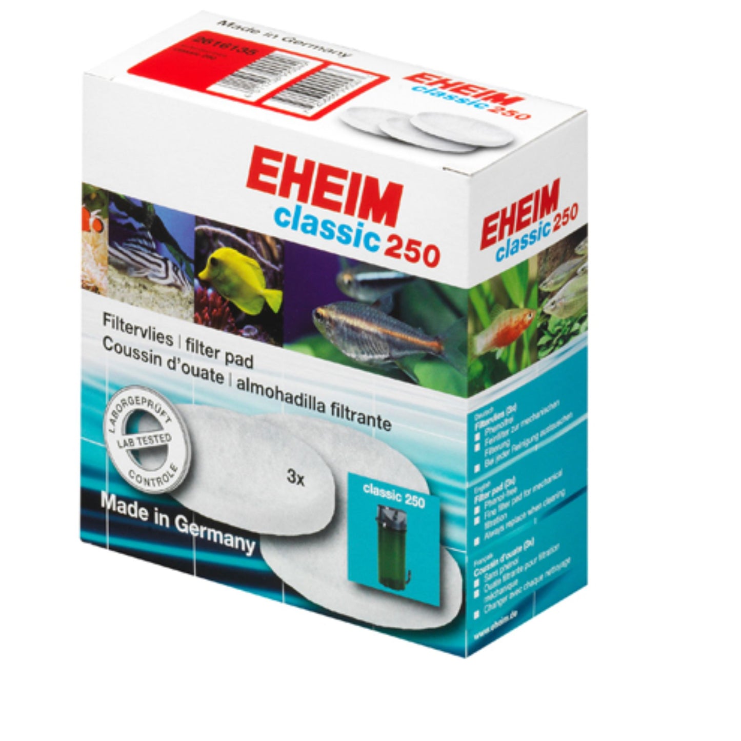 Eheim Fine Filter Classic Pad -3pcs/250