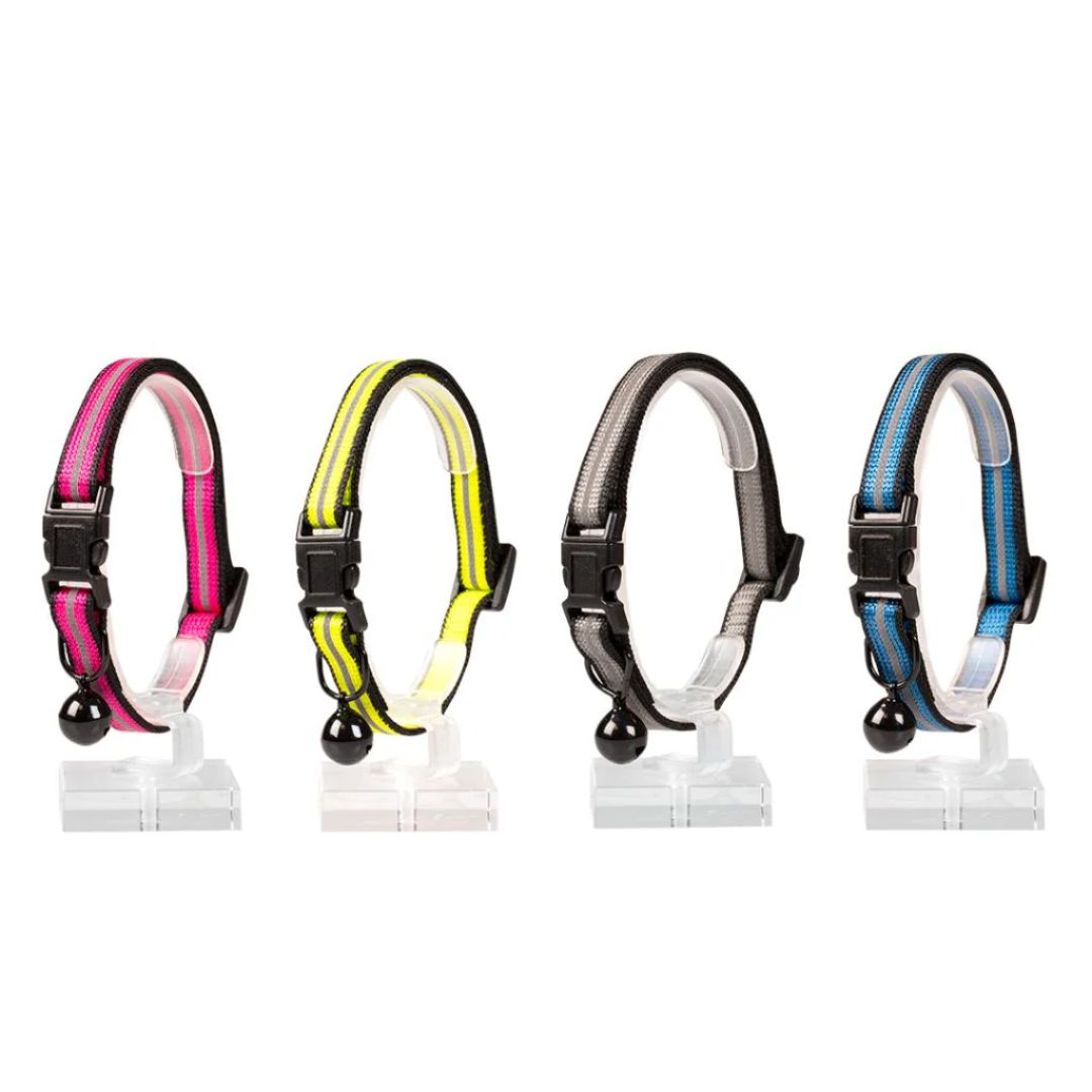 Duvo+ Duo Reflective Cat Collar – Mixed Colors 20–30cmx10mm