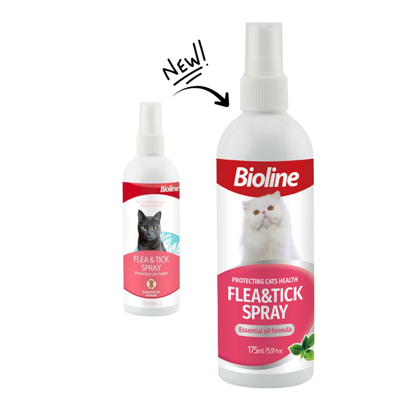 Bioline Flea & Tick Spray For Cat - 175ml