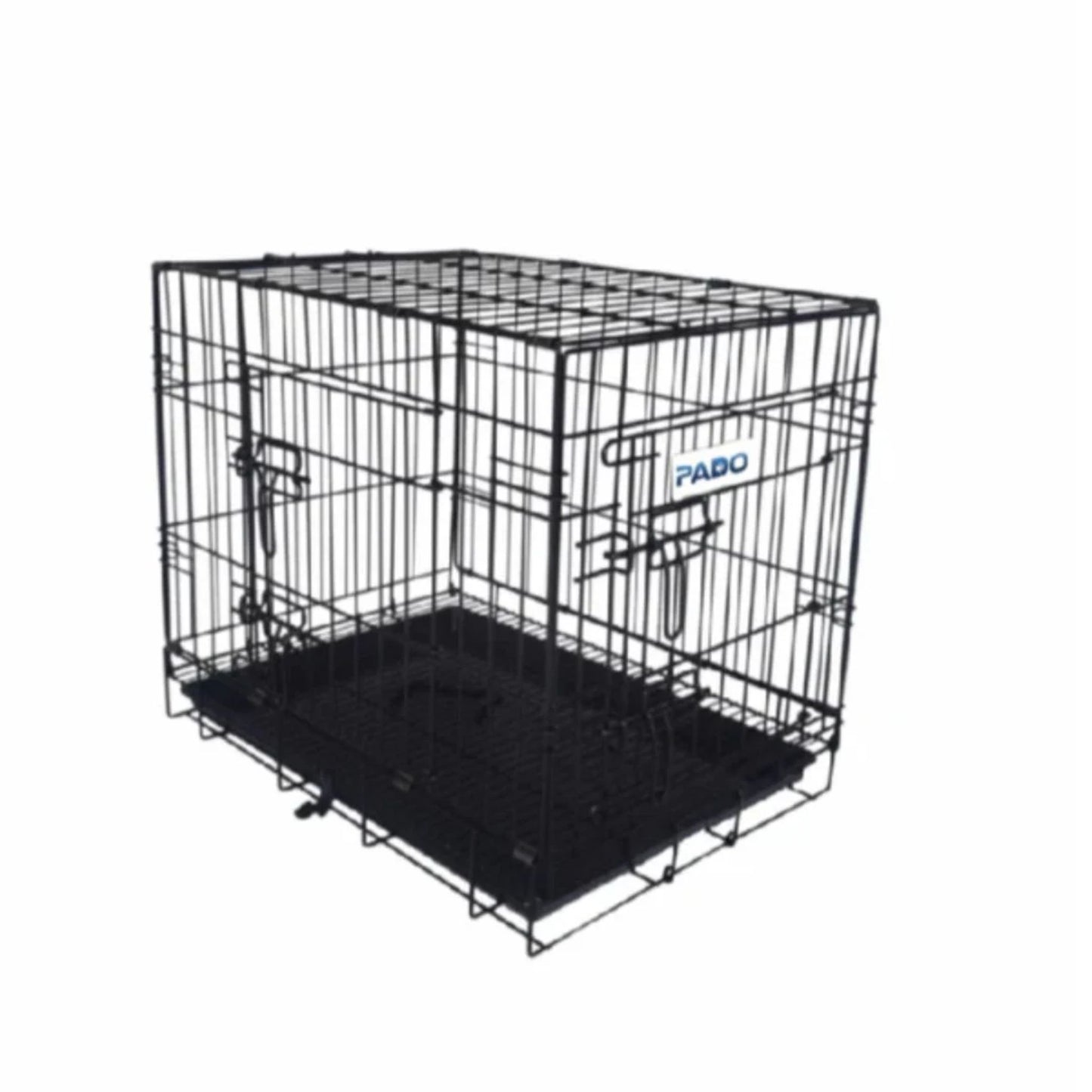 Pado Double Door Dog Crate With Mesh Floor - 107.5x70.5x77.5cm