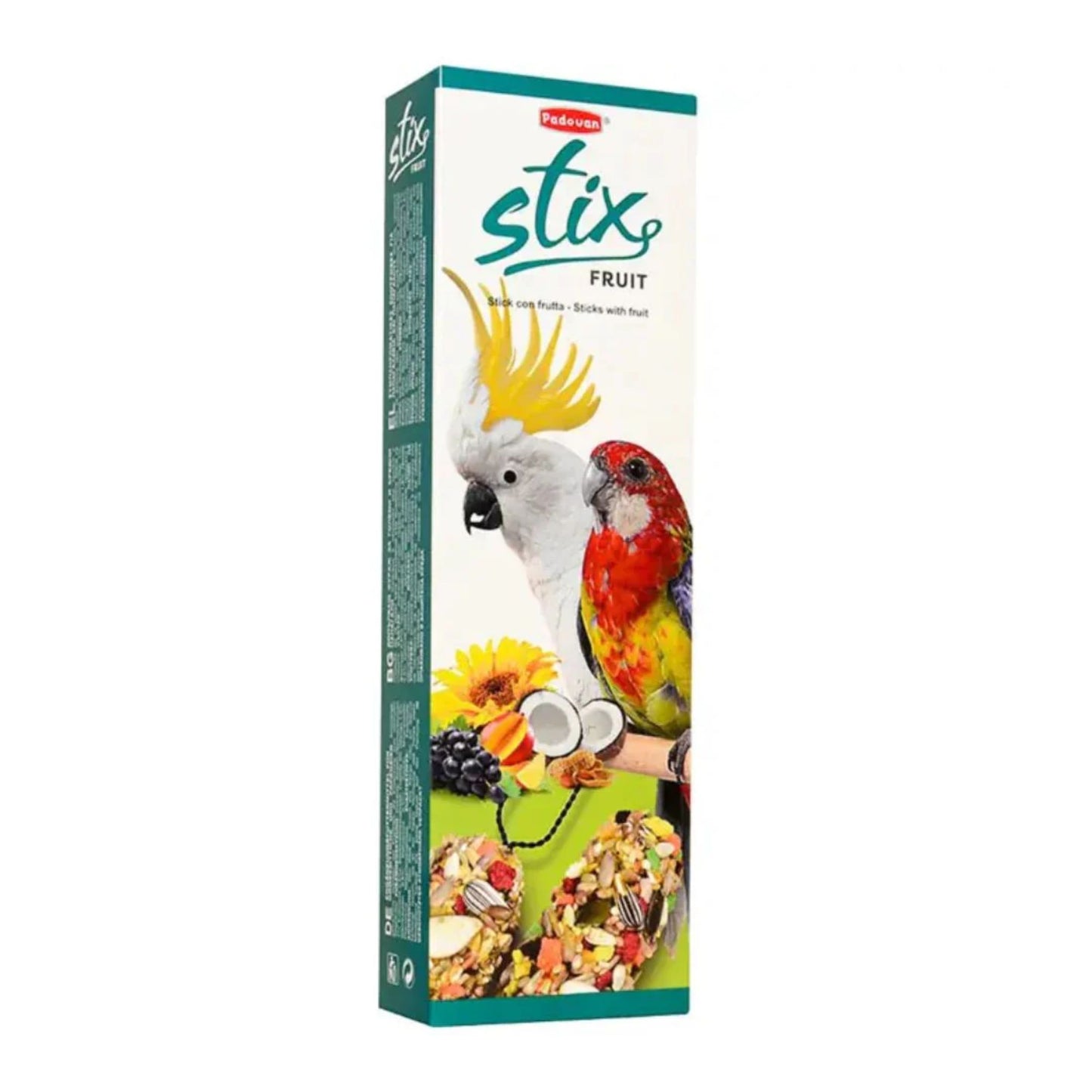 Padovan Stix Treat For Parrots Nutritious Snack Stick – 150g