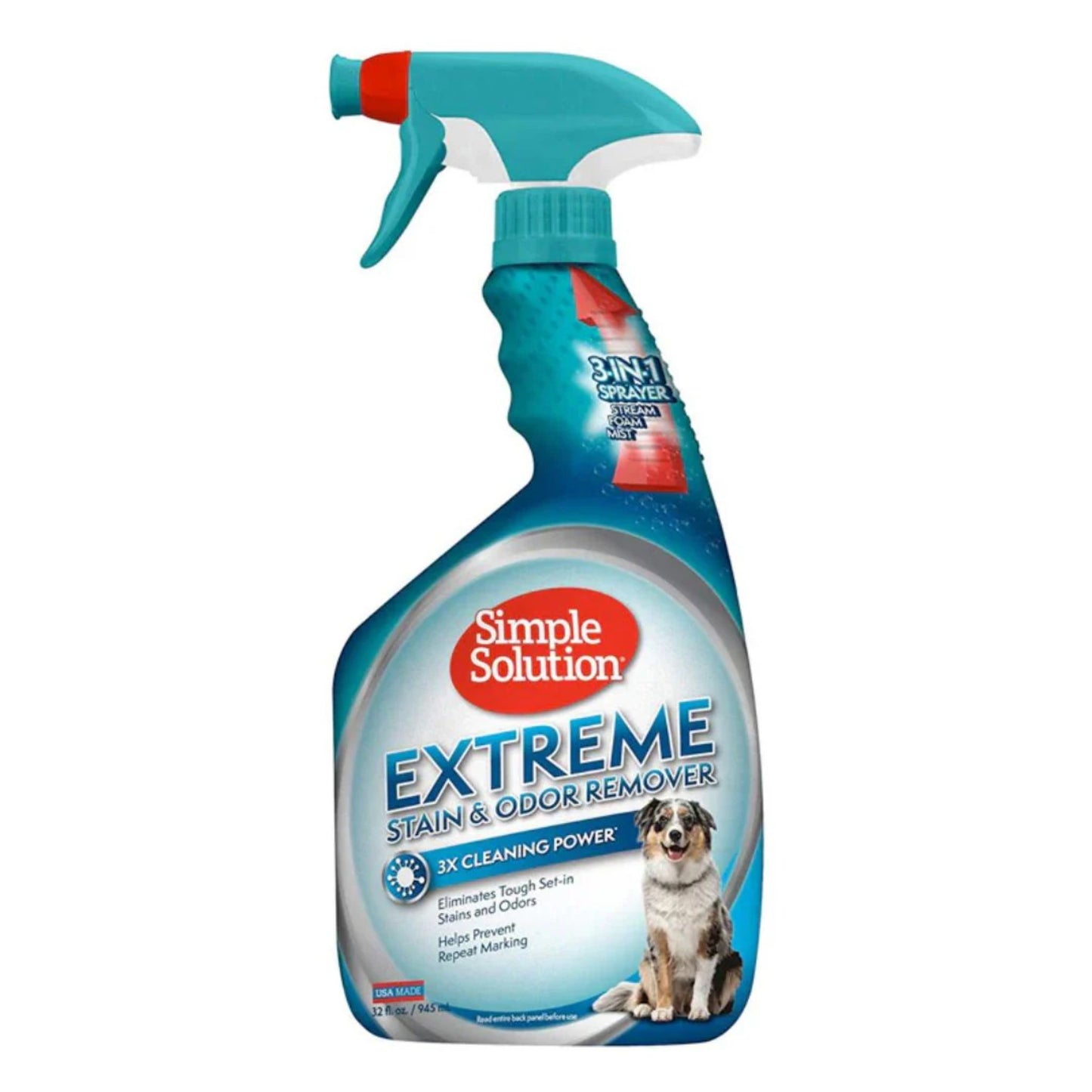 Simple Solution Extreme Cat Stain & Odour Remover Pet Enzyme Cleaner - 945ML