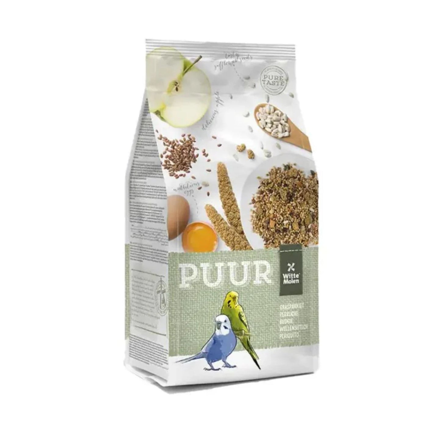 Witte Molen Puur Budgie Food  Natural Seed Mix – 2Kg