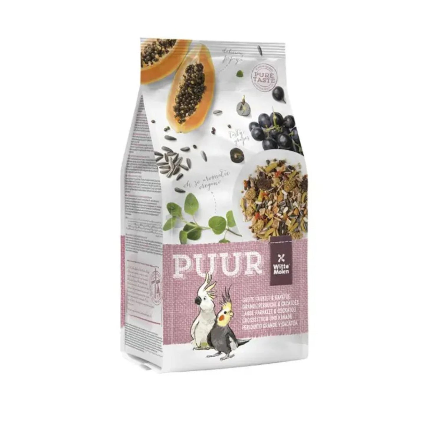 Witte Molen Puur Large Parakeet & Cockatoo Food Gourmet Mix – 2Kg