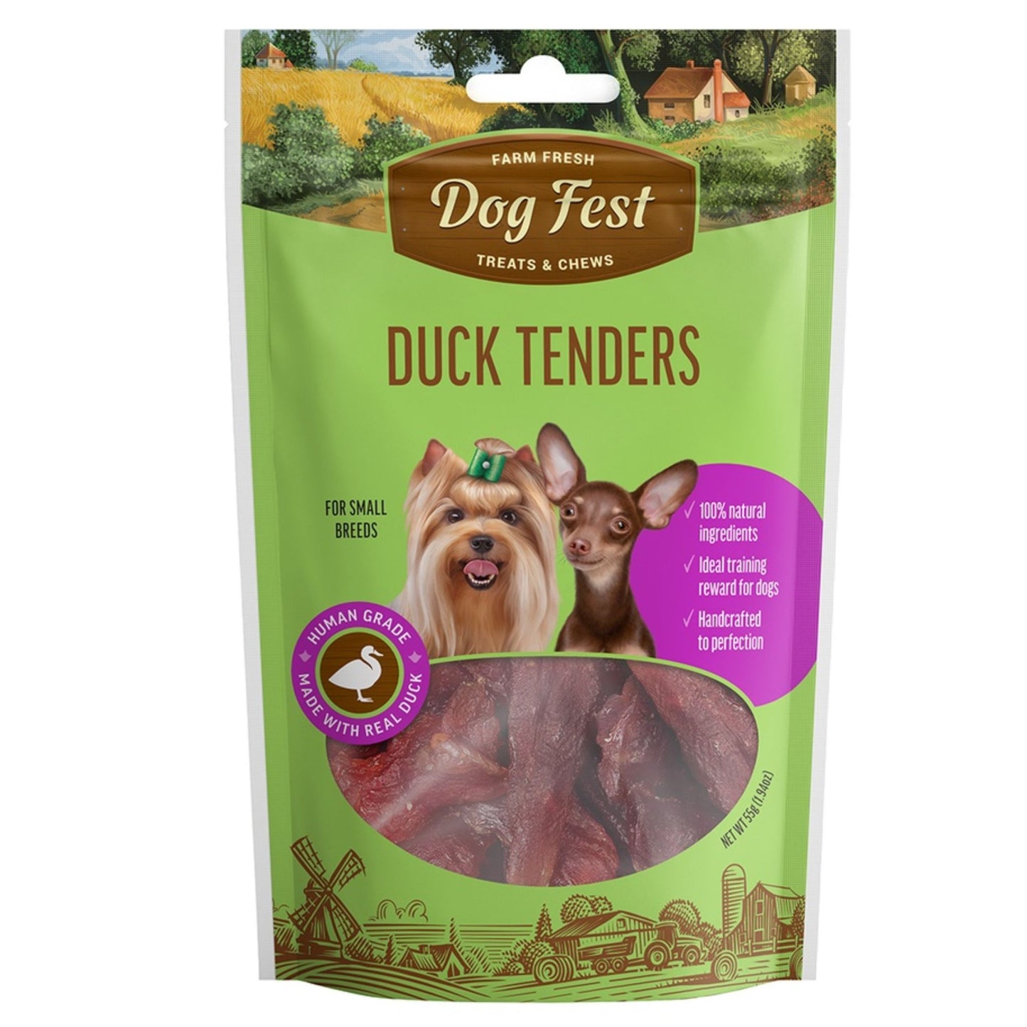 Dog Fest Duck Tenders For Mini-Dog - 55g