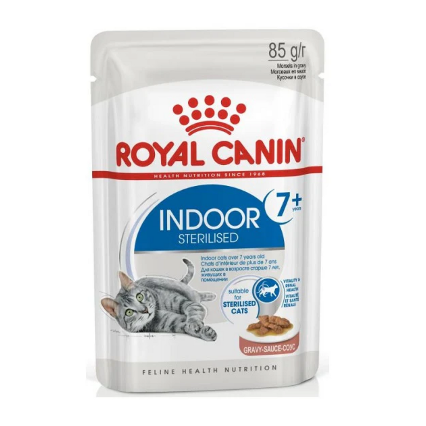 Royal Canin Feline Health Nutrition Indoor Gravy 7+ Cat Wet Food