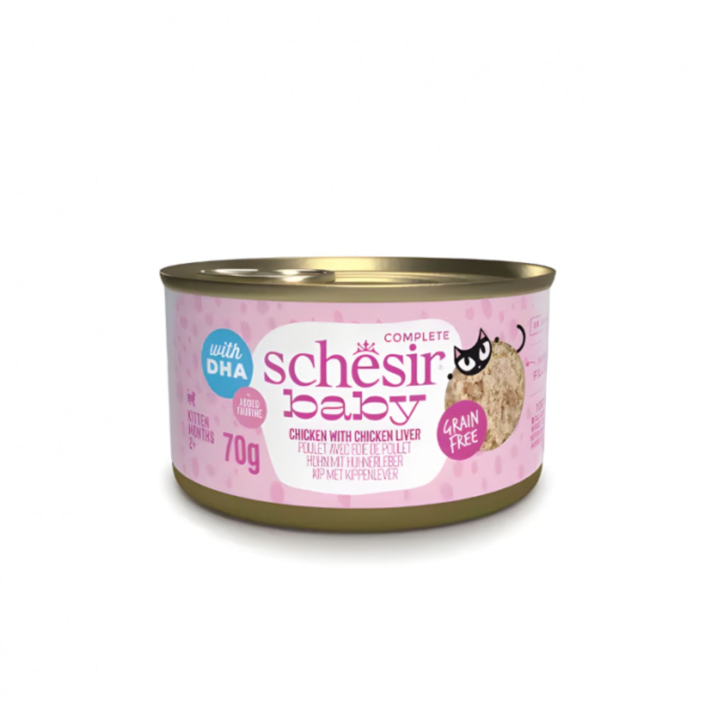 Schesir Baby Kitten Chicken & Liver Wet Food - 70G
