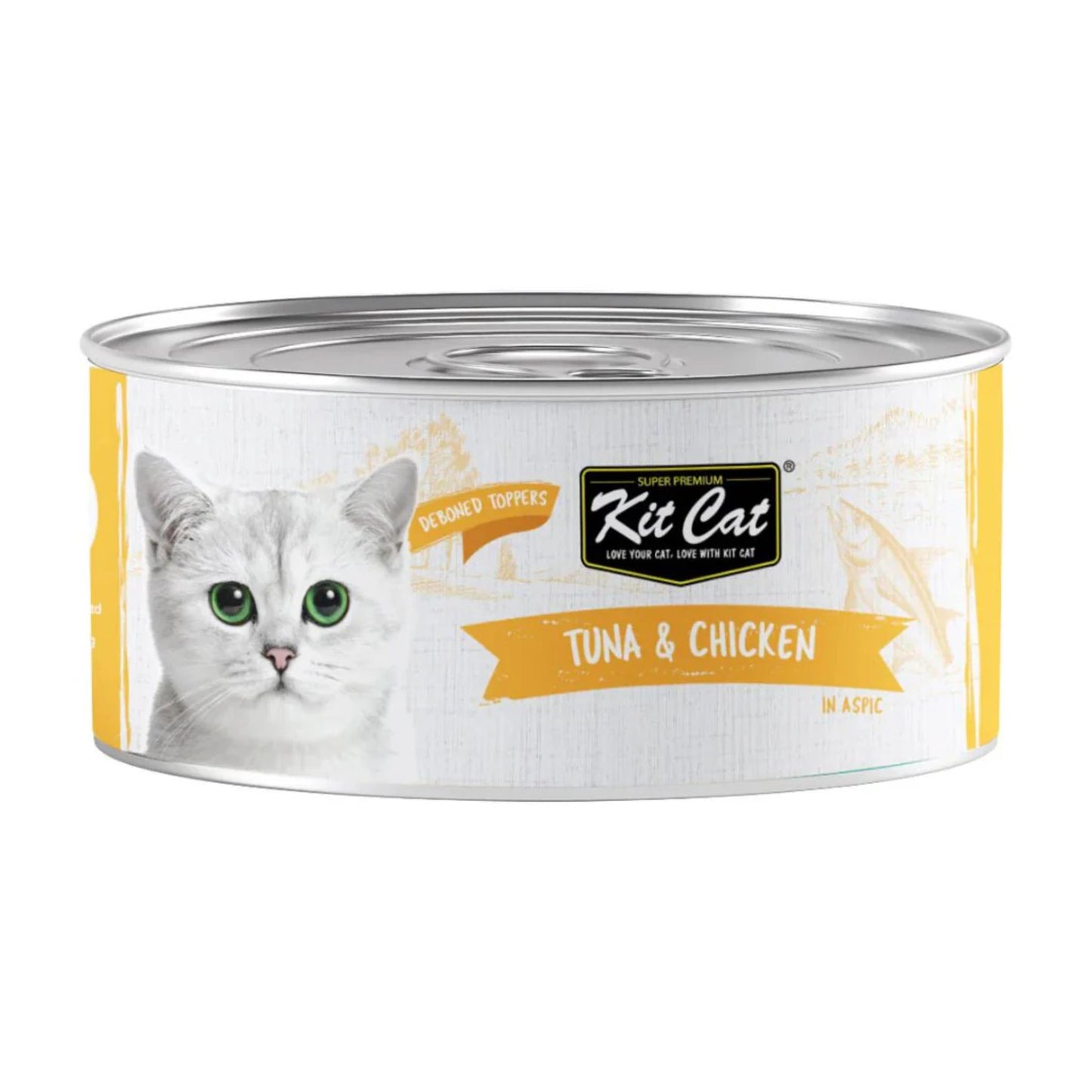 Kit Cat Deboned Tuna & Chicken Wet Food For Cat - 80g
