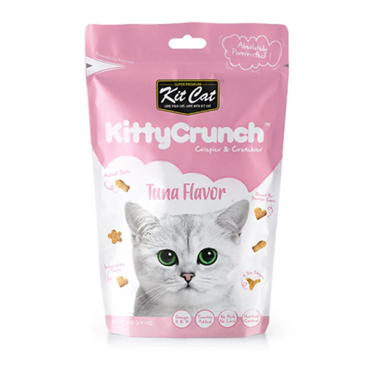 Kit Cat Kitty Crunch Tuna Flavour Cat Treats - 60g