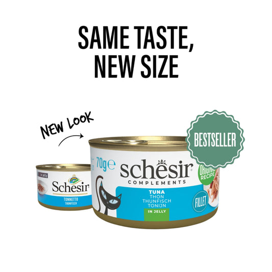 Schesir Complements Cat Wet Food In Jelly Can Tuna - 70g