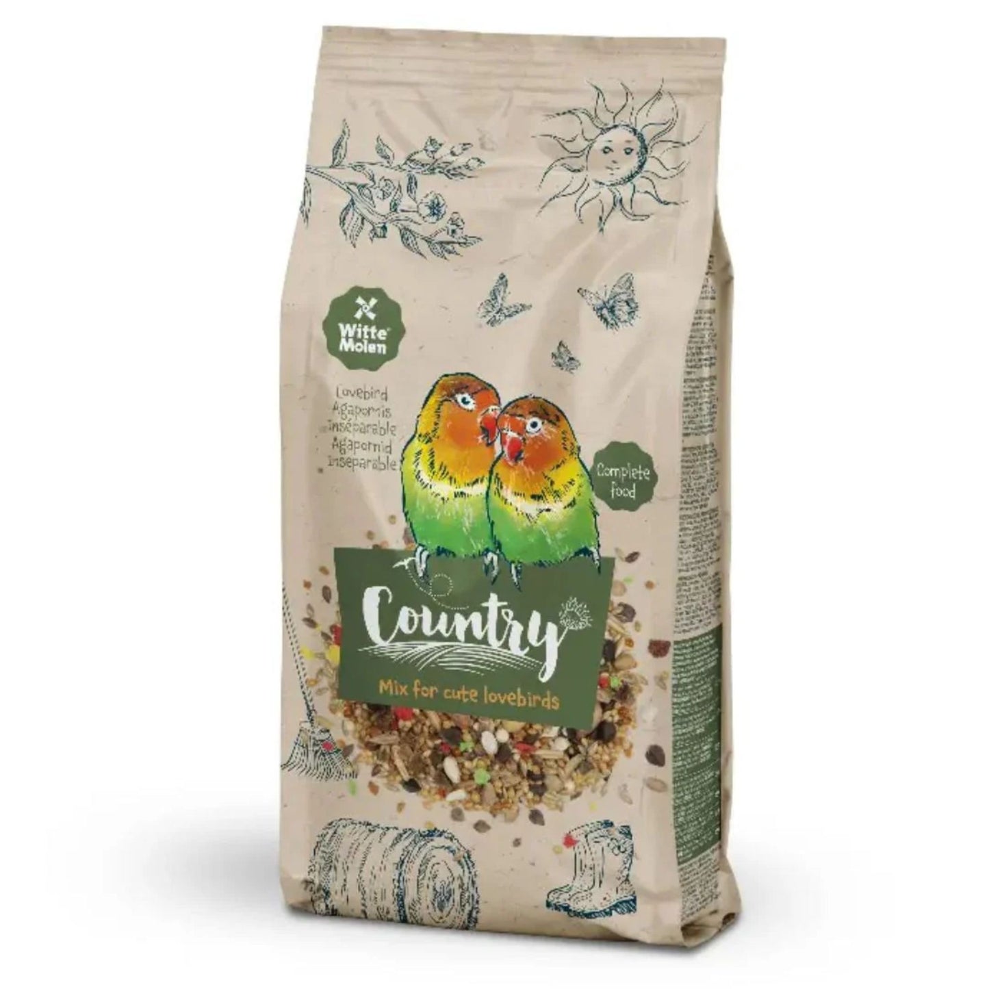 Witte Molen Country Lovebird Food Handy Pack – 600g