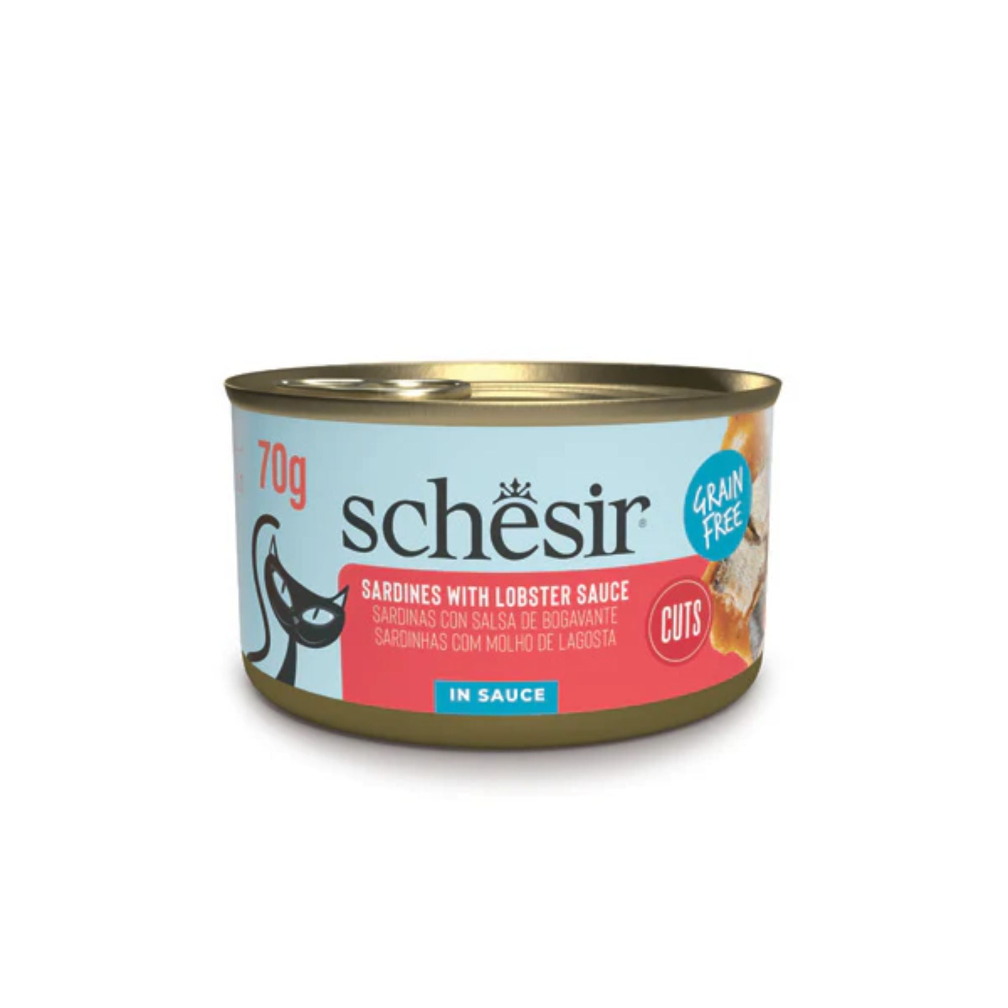 Schesir Cat Sardines With Lobster Sauce Wet Food - 70G