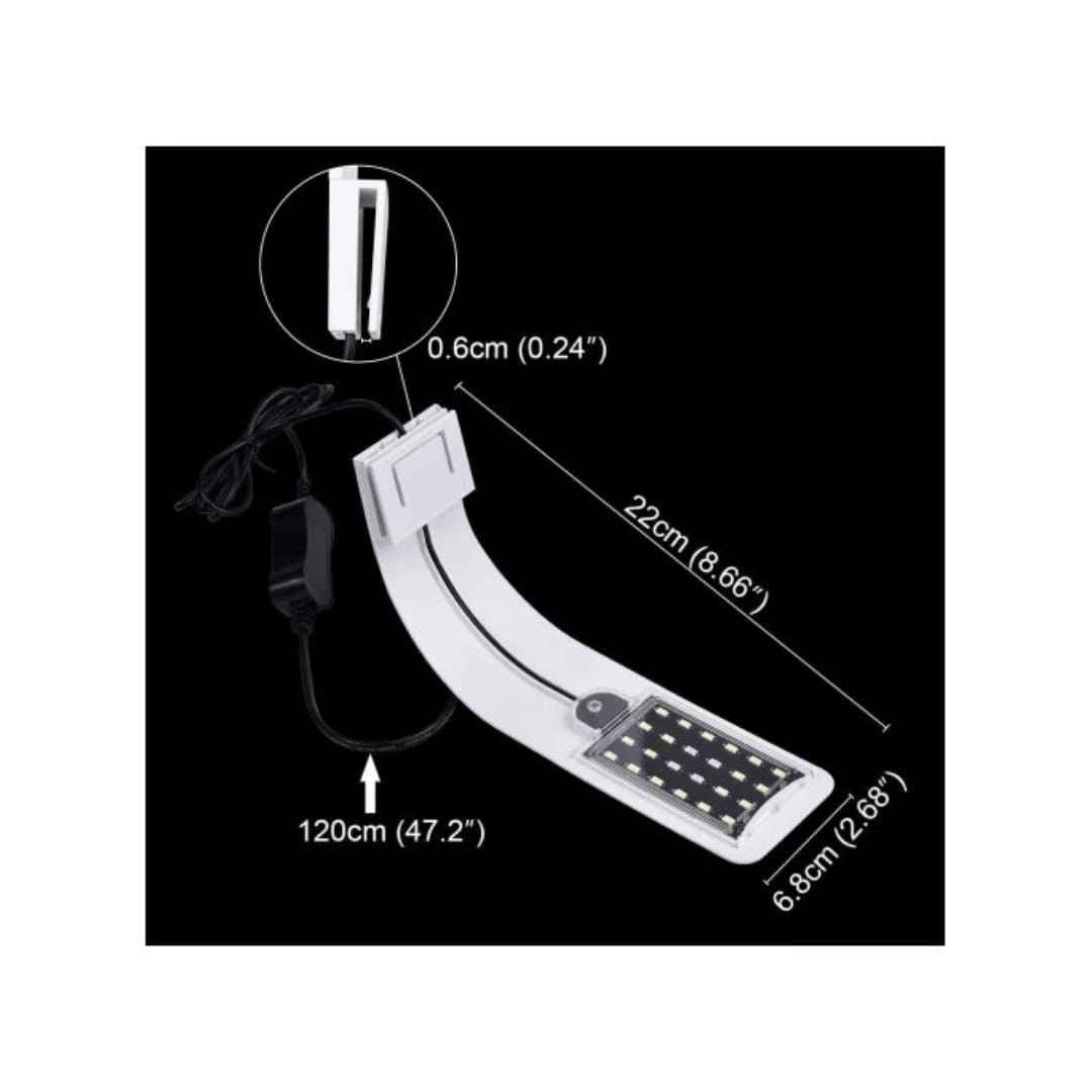 Roxin LED Top Light White & Blue, White Body Tank Light - 10W